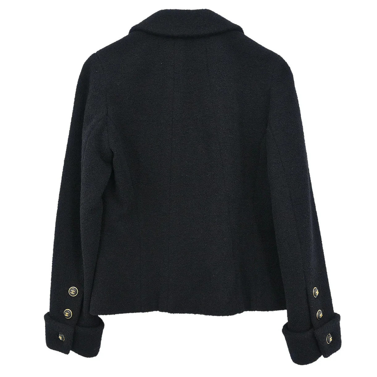 Chanel 1995 Double Breasted Jacket Black #34 - Image 2