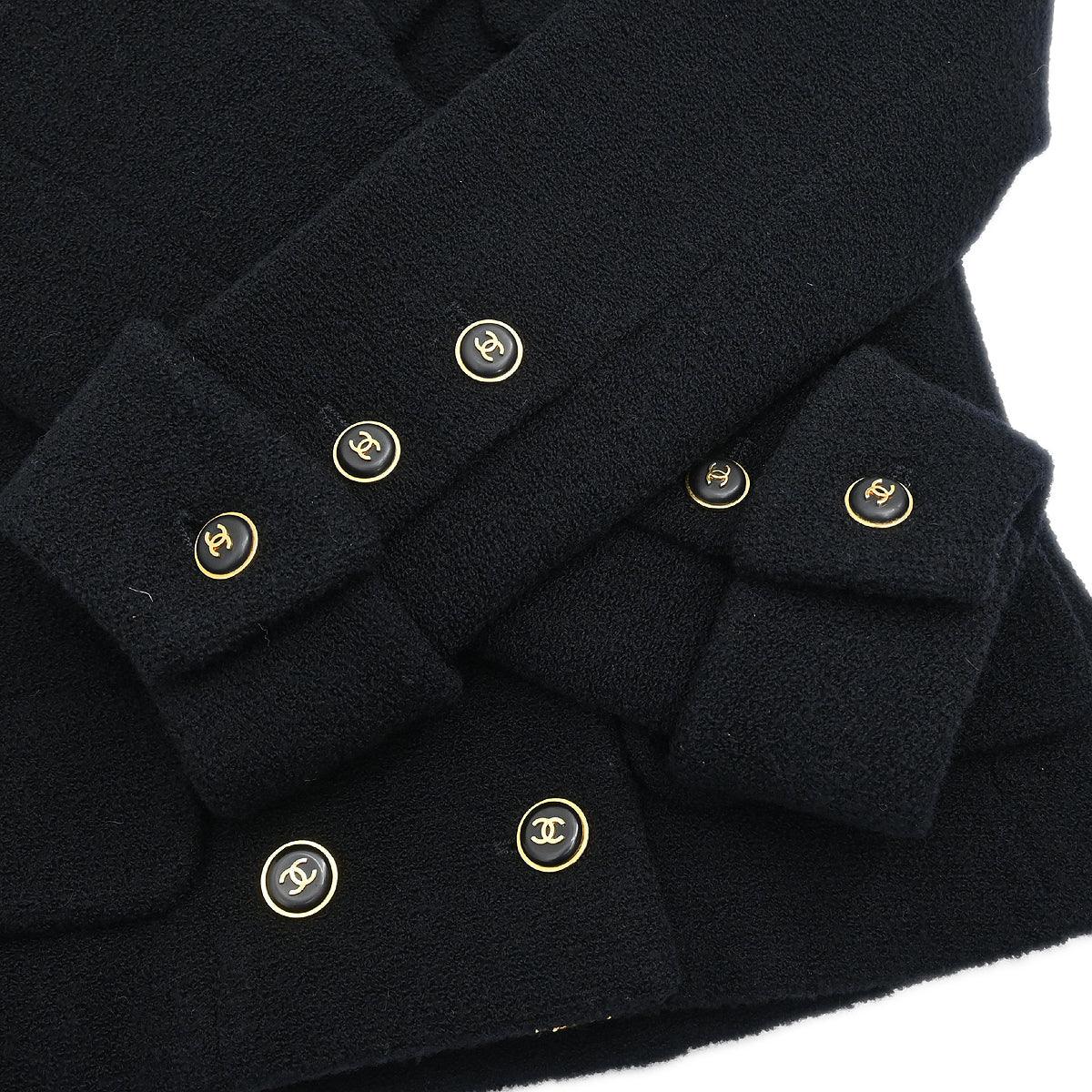 Chanel 1995 Double Breasted Jacket Black #34 - Image 5