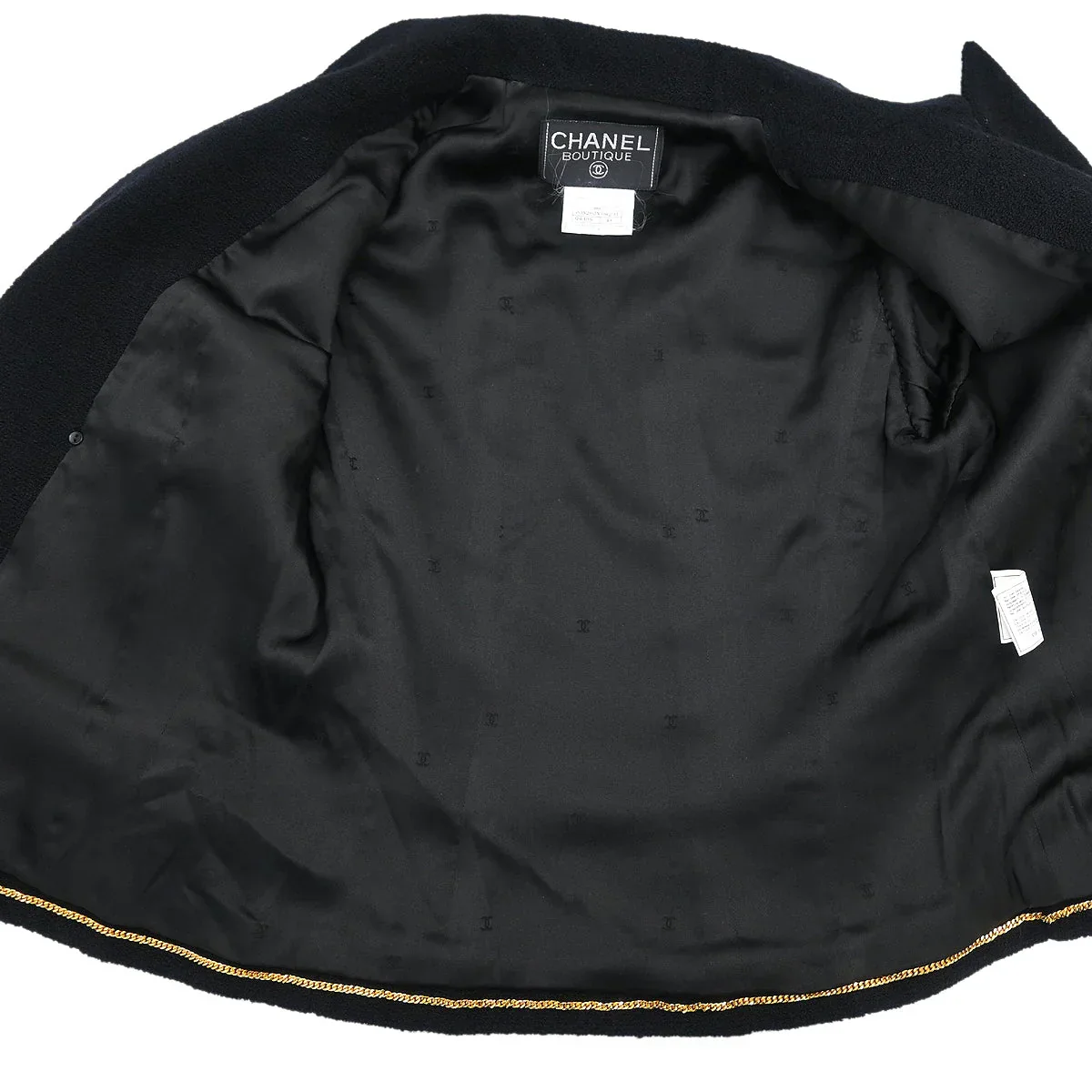 Chanel 1995 Double Breasted Jacket Black #34 - Image 6