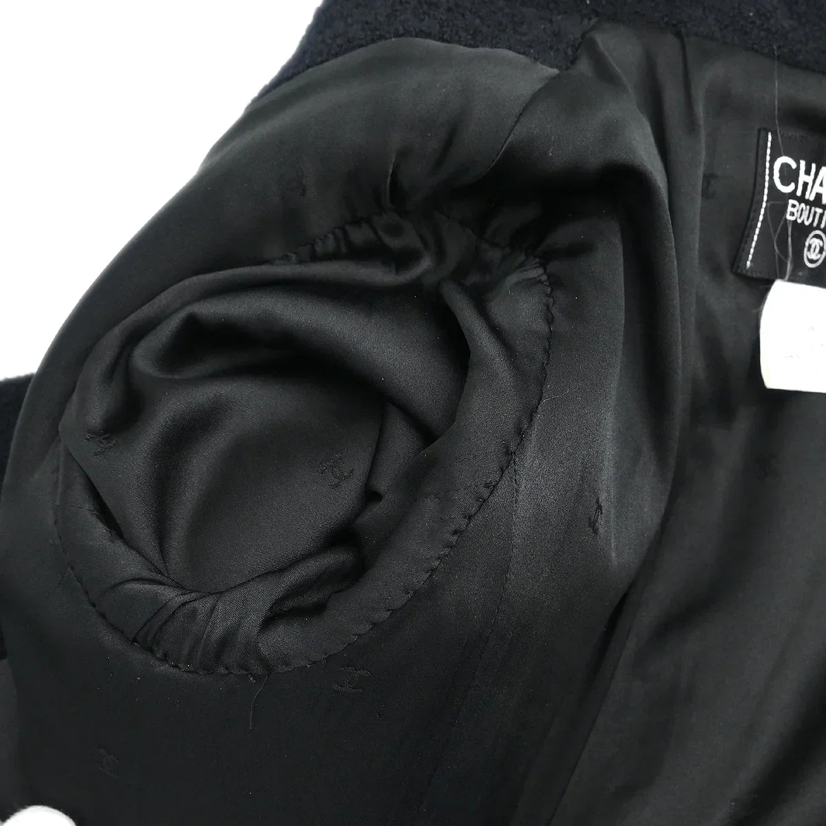 Chanel 1995 Double Breasted Jacket Black #34 - Image 8
