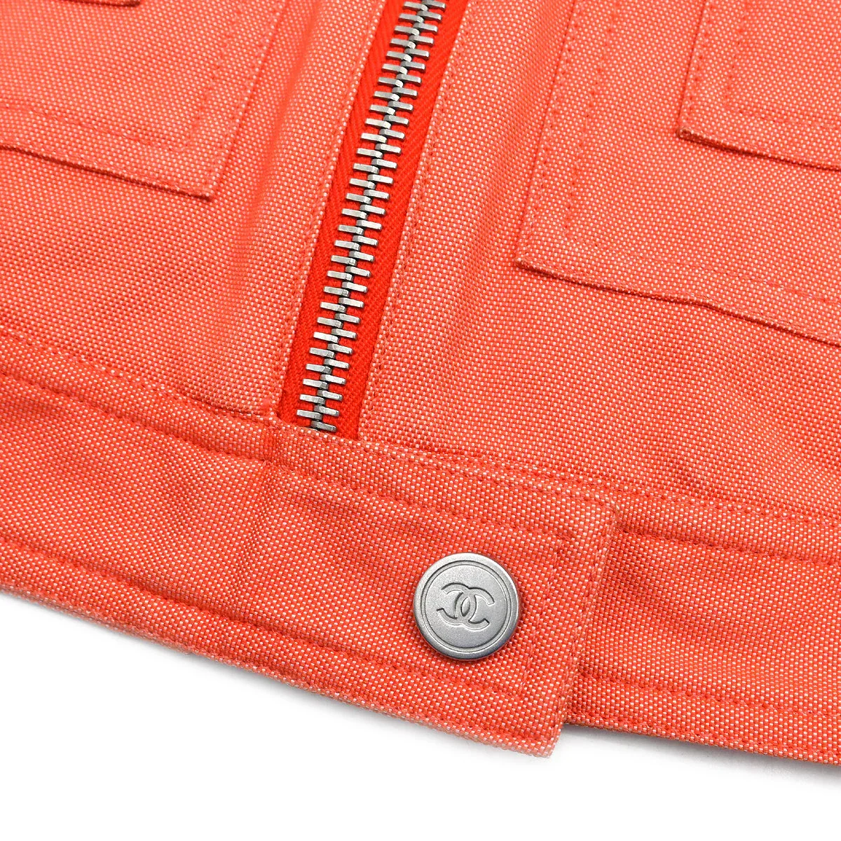 Chanel 2002 Sport Line Zip Up Jacket Orange #38 - Image 6