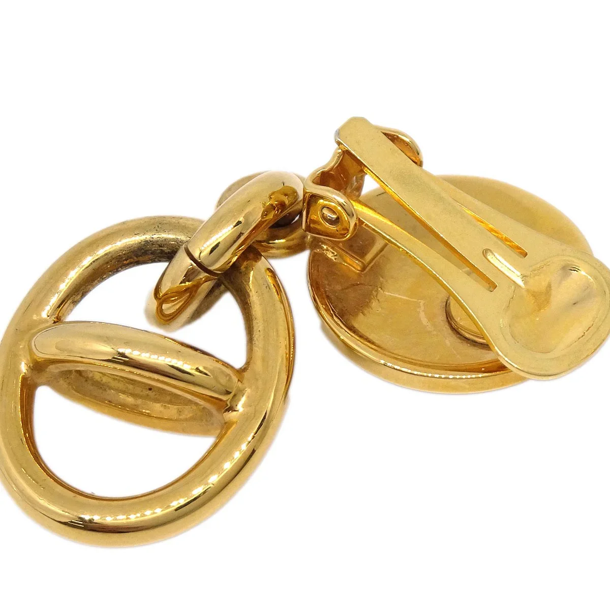 Gucci Dangle Earrings Clip-On Gold 1992 - Image 3