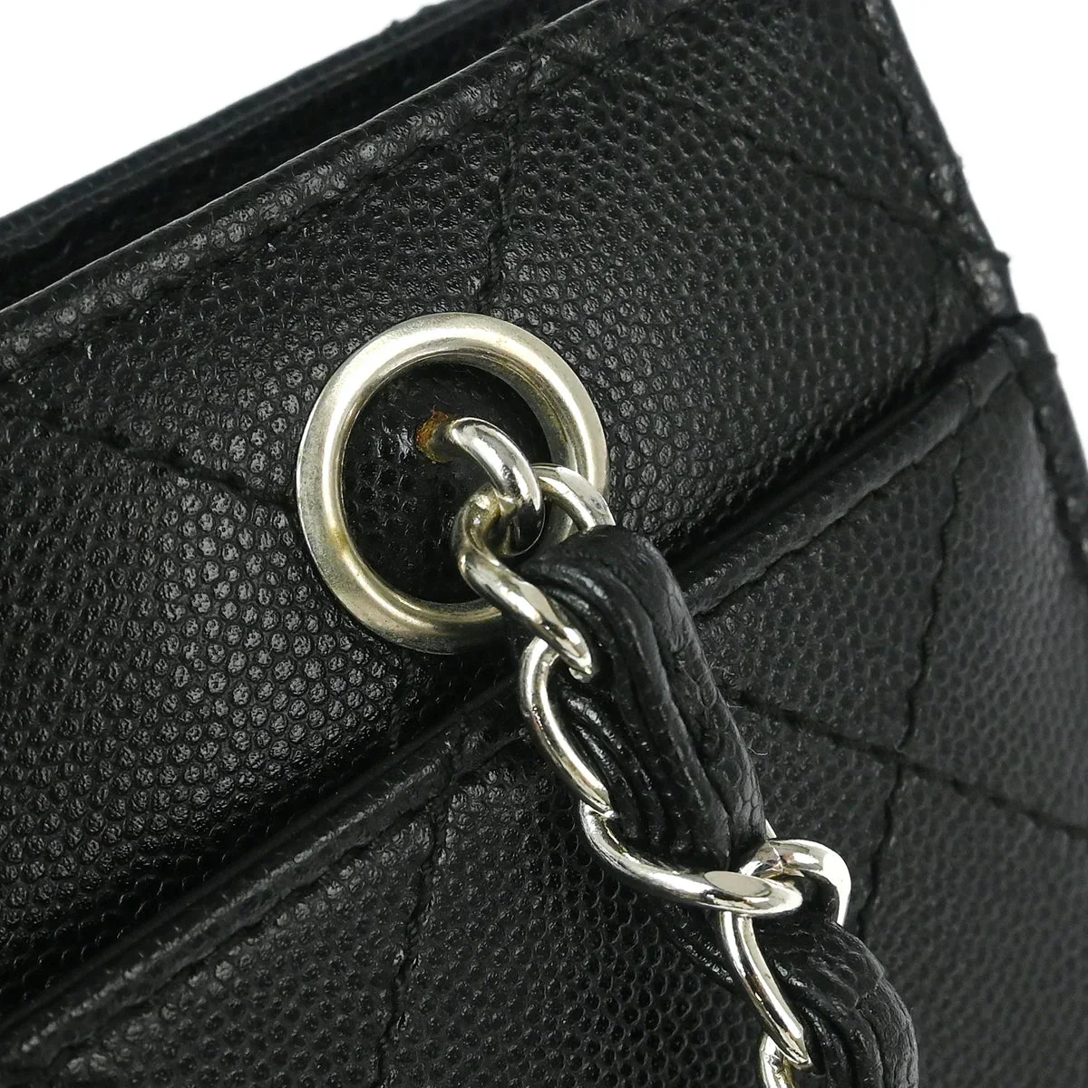 Chanel 1997-1999 Black Caviar Handbag - Image 10