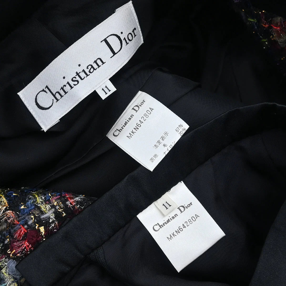 Christian Dior 1980s Skirt Suit #38-#40 - Image 9