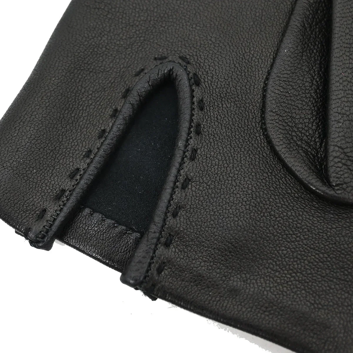 Hermes Black Leather Gloves #6 - Image 7