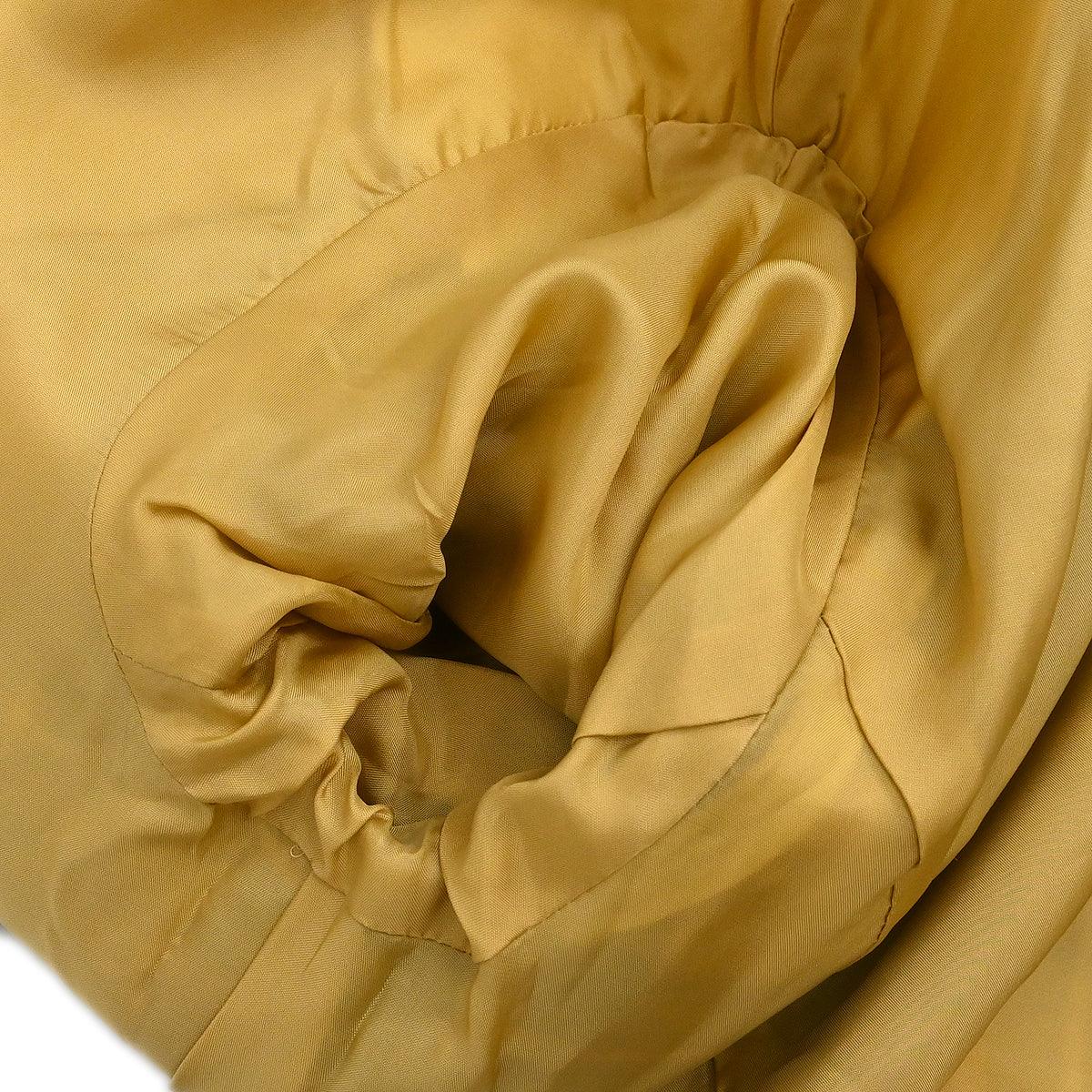 Christian Dior Single Breasted Collarless Jacket Yellow #L - Image 8