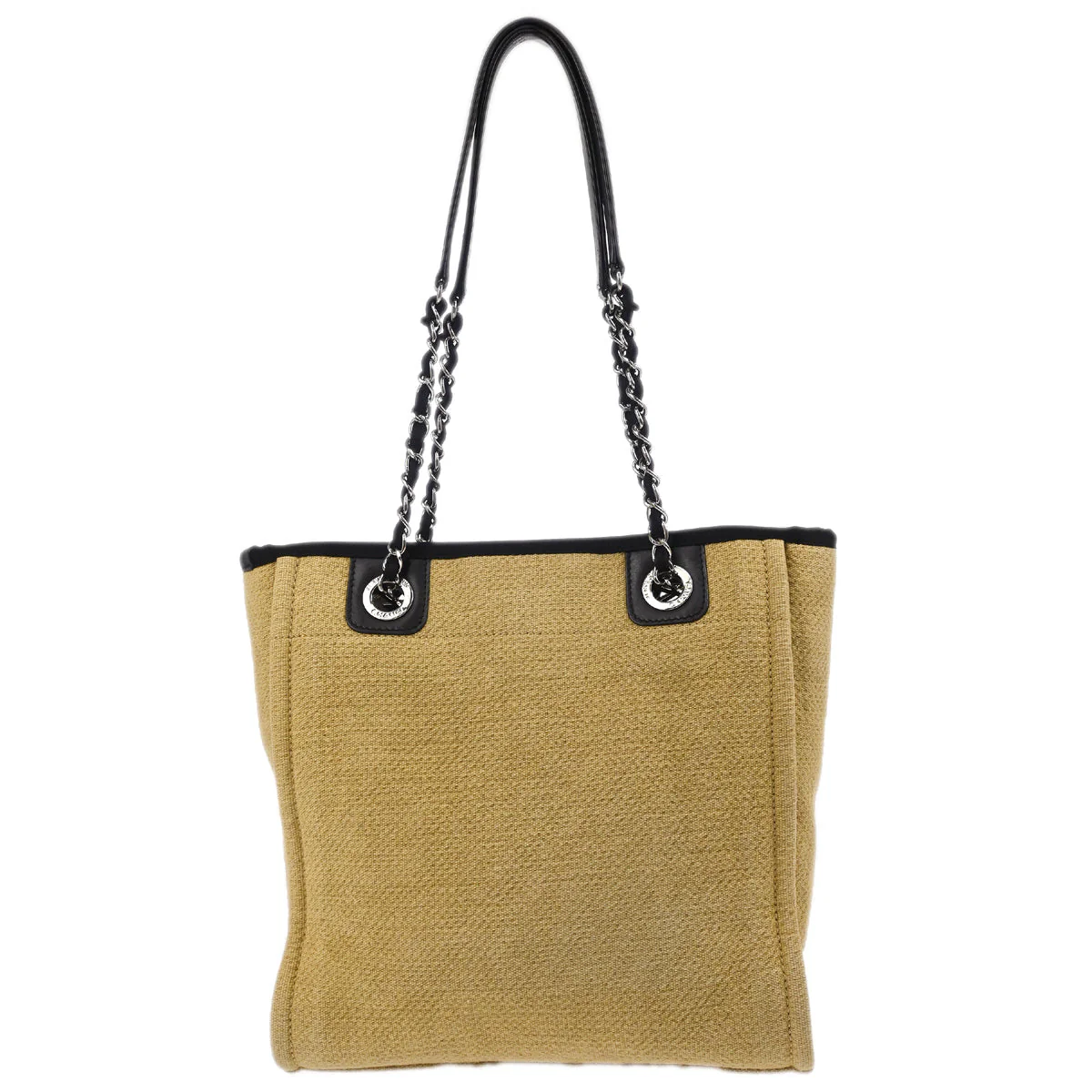 Chanel 2012 Beige Canvas Mini Deauville Shoulder Tote Bag - Image 2