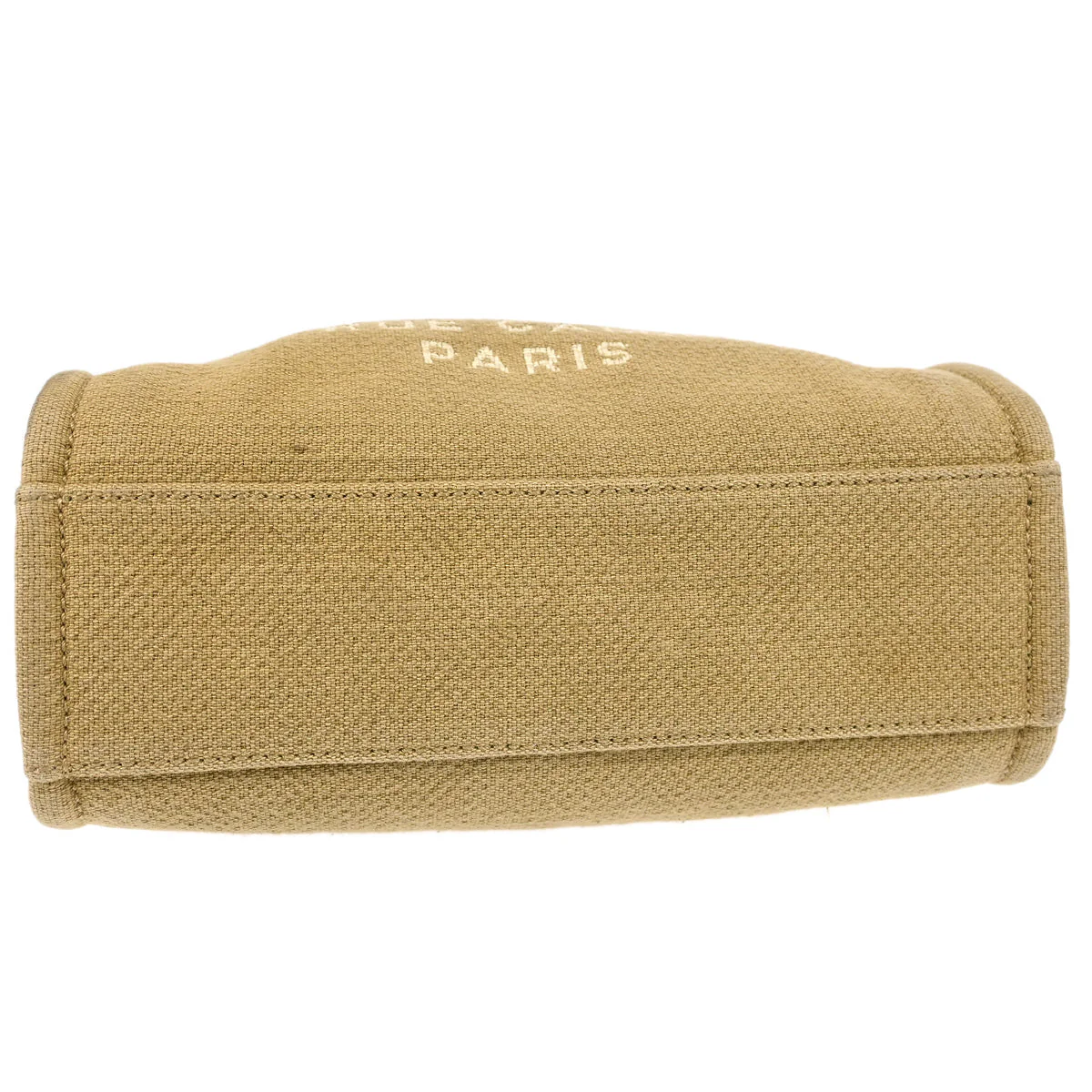 Chanel 2012 Beige Canvas Mini Deauville Shoulder Tote Bag - Image 3