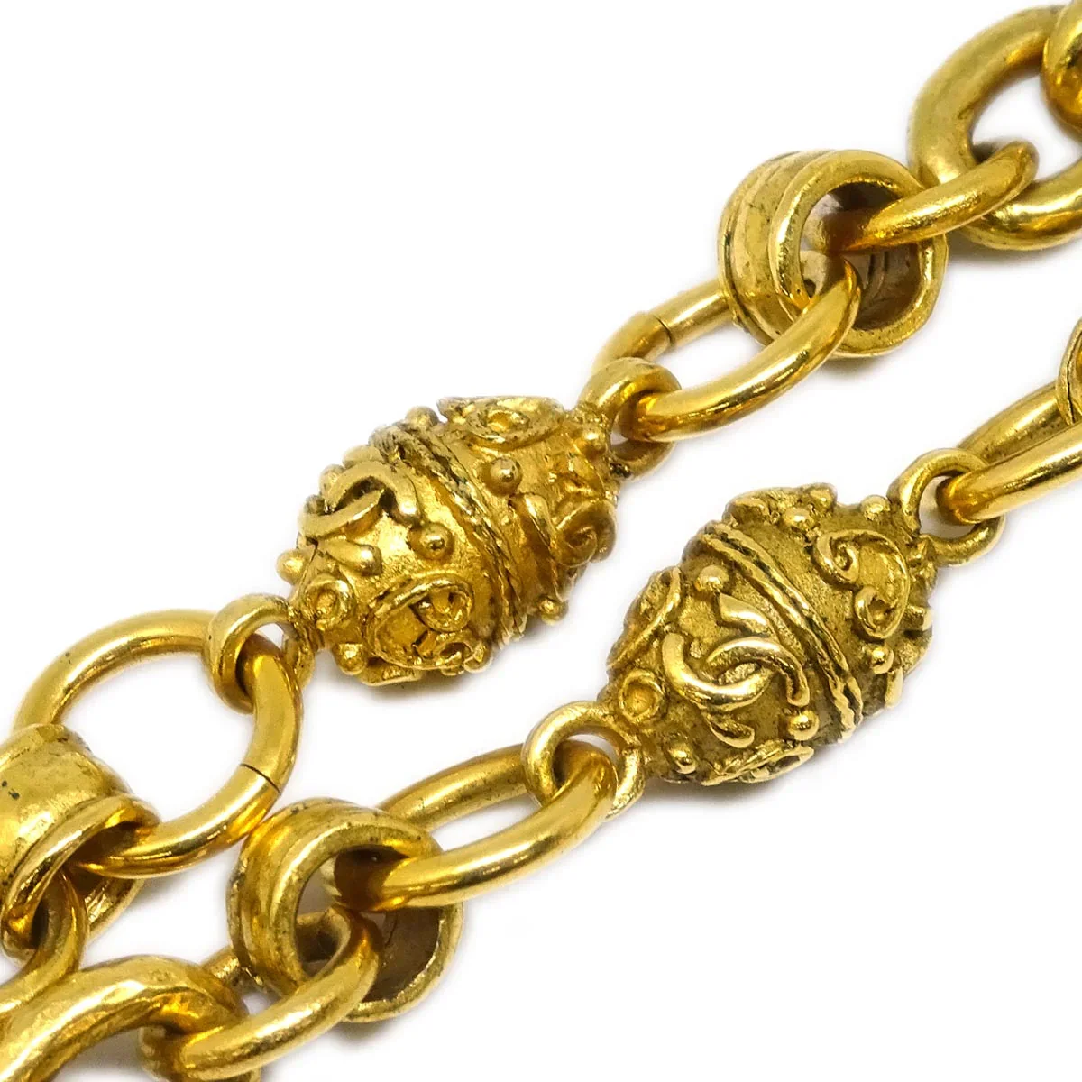 Chanel Chain Pendant Necklace Gold 94A - Image 3