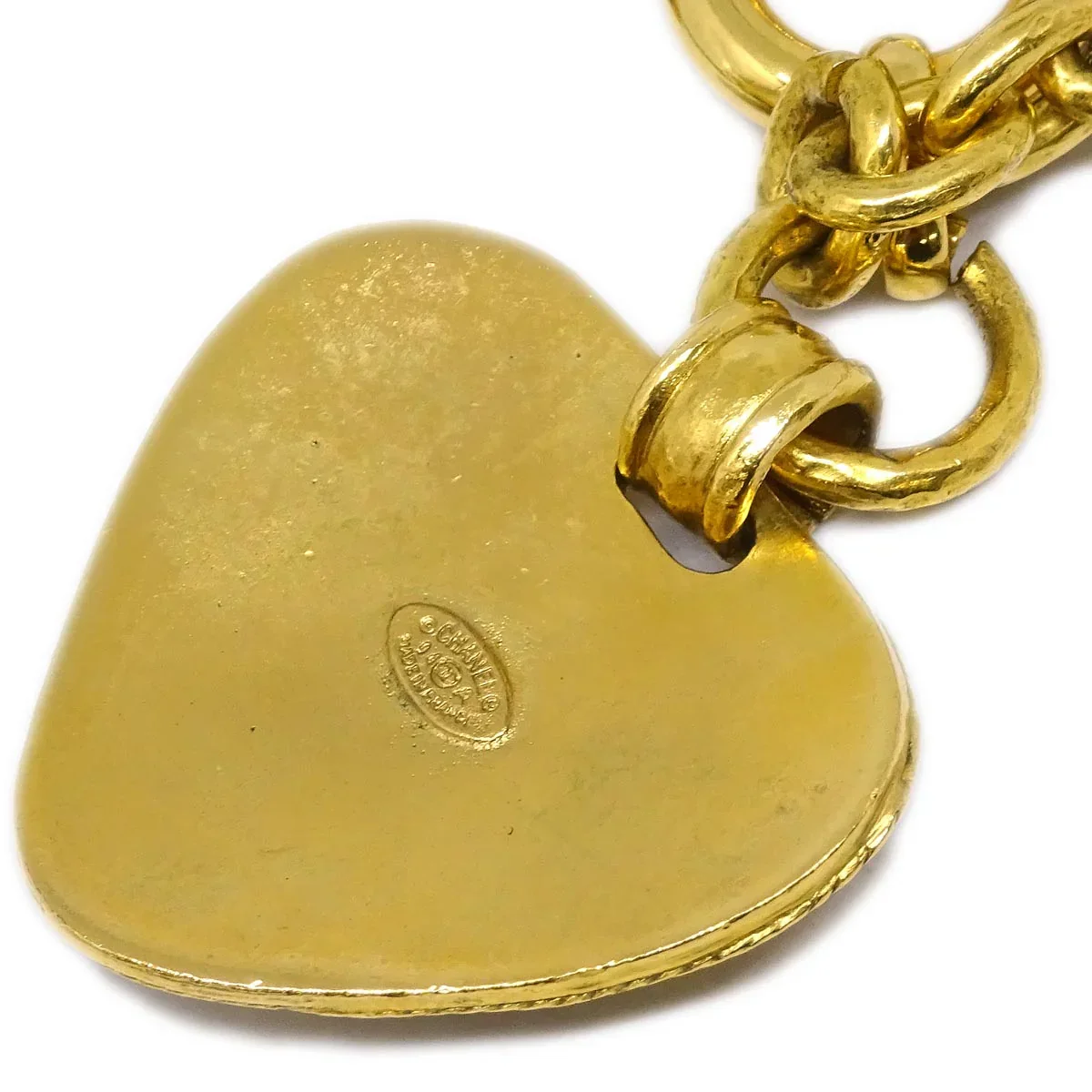 Chanel Chain Pendant Necklace Gold 94A - Image 4