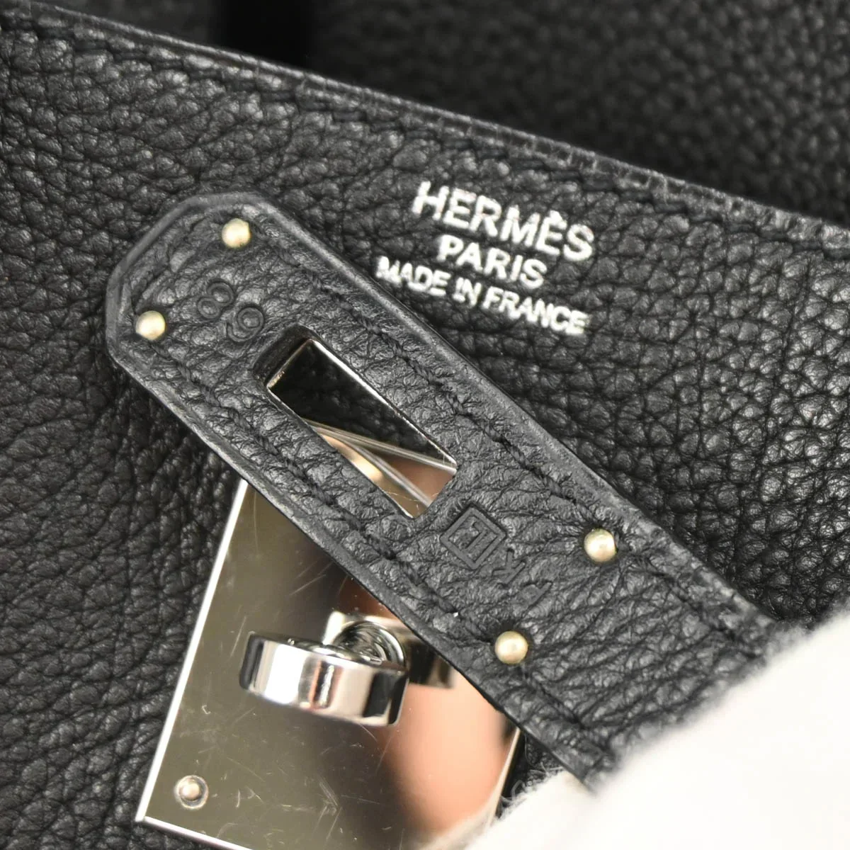 Hermes 2008 Black Togo Birkin 30 Handbag - Image 10