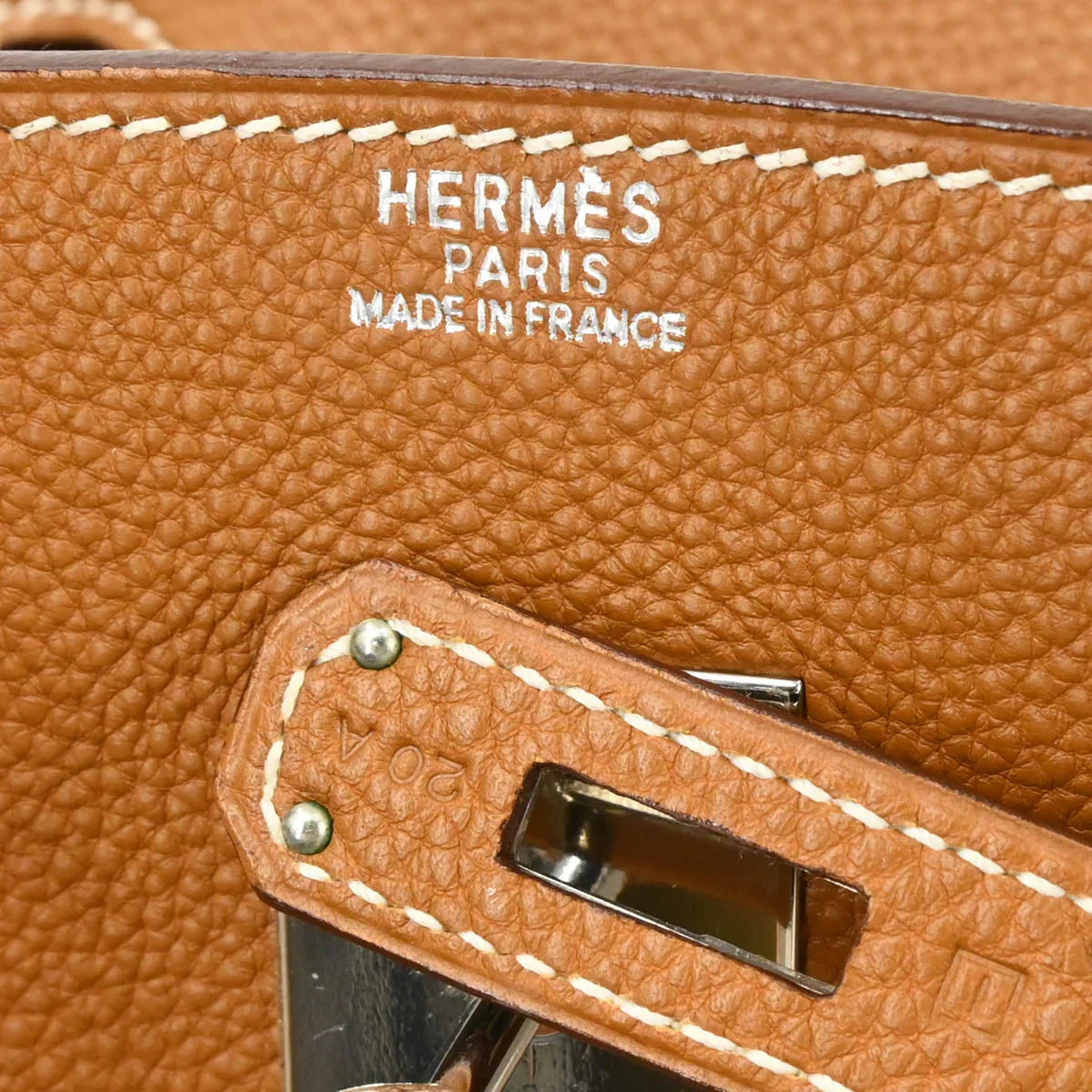 Hermes 2005 Gold Togo Birkin 30 Handbag - Image 10