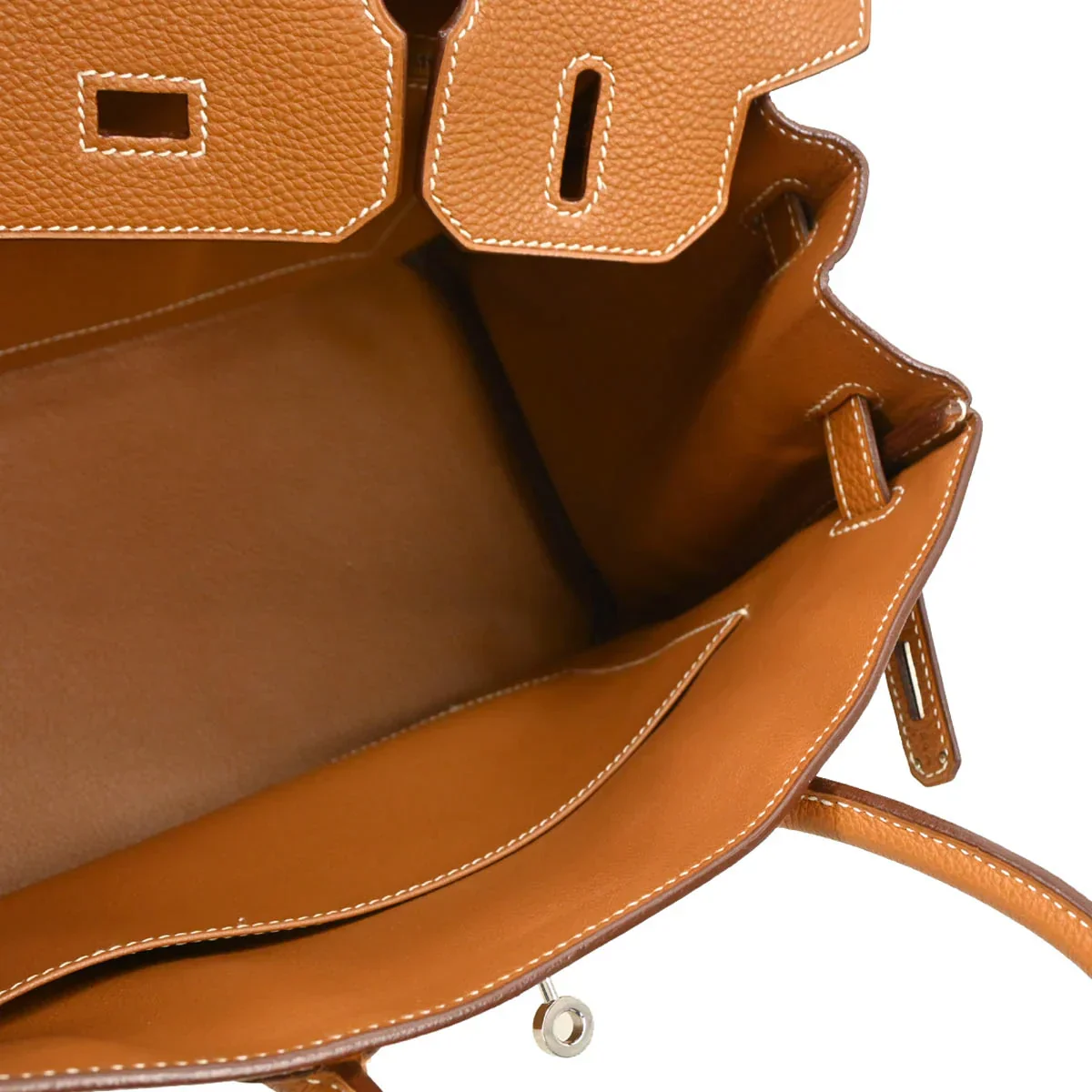 Hermes 2005 Gold Togo Birkin 30 Handbag - Image 4