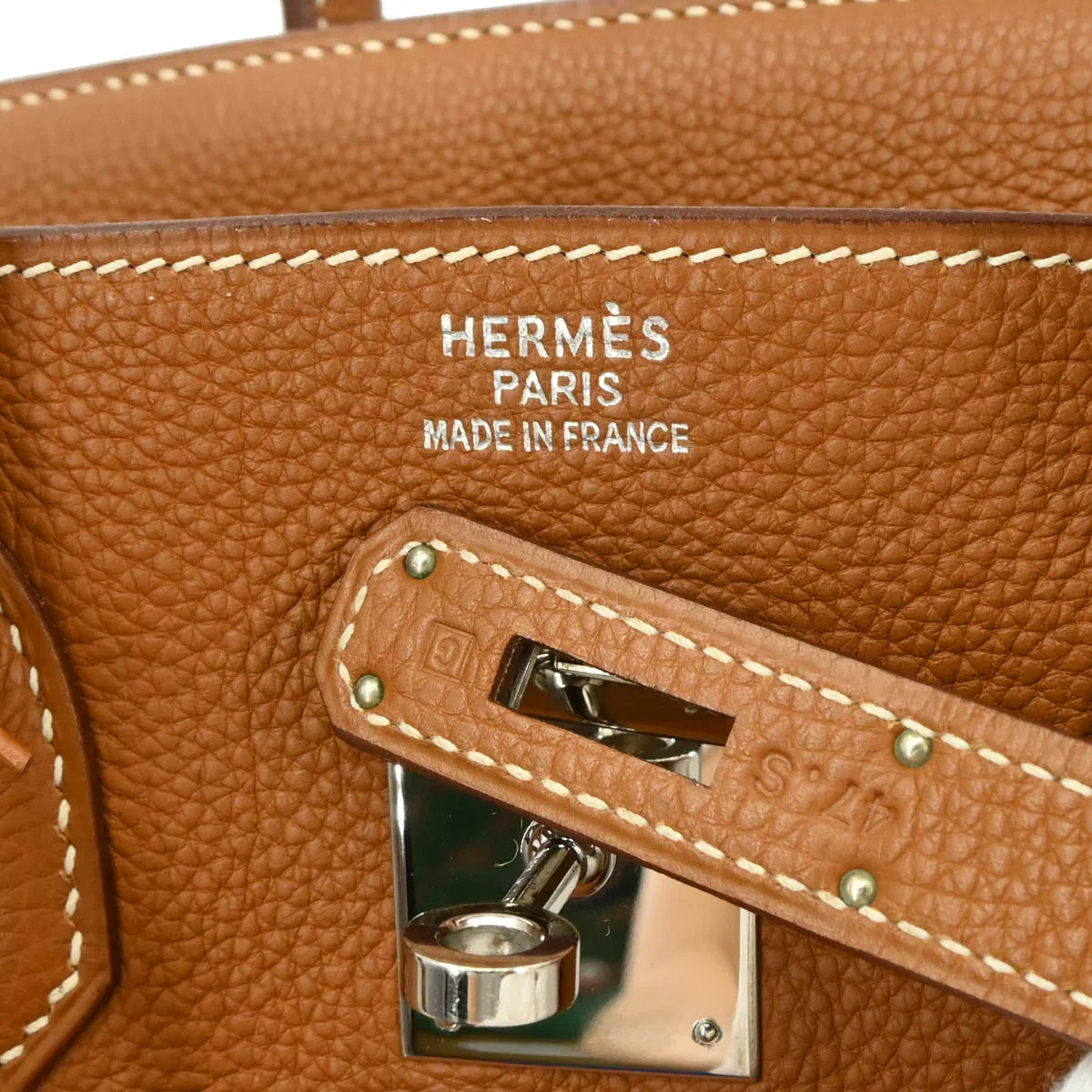 Hermes 2003 Gold Togo Birkin 35 Handbag - Image 10