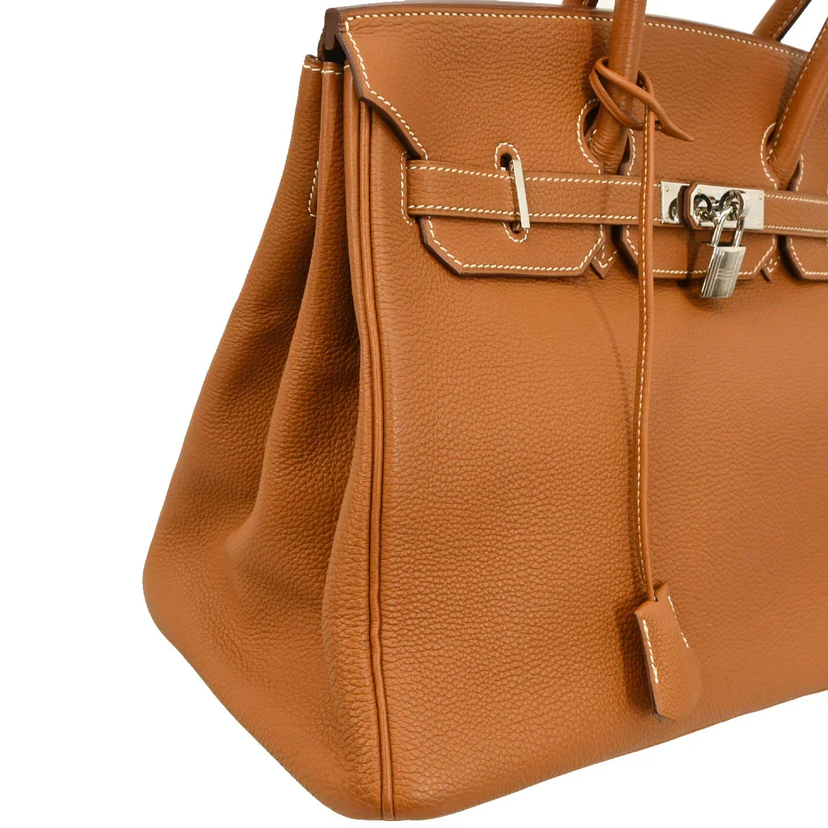 Hermes 2003 Gold Togo Birkin 35 Handbag - Image 3
