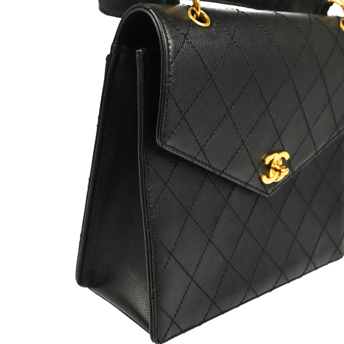 Chanel Black Caviar Handbag - Image 3