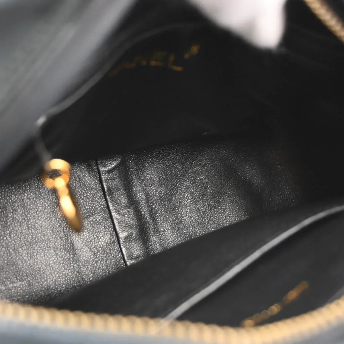Chanel 1991-1994 Black Satin Camera Bag Mini - Image 9