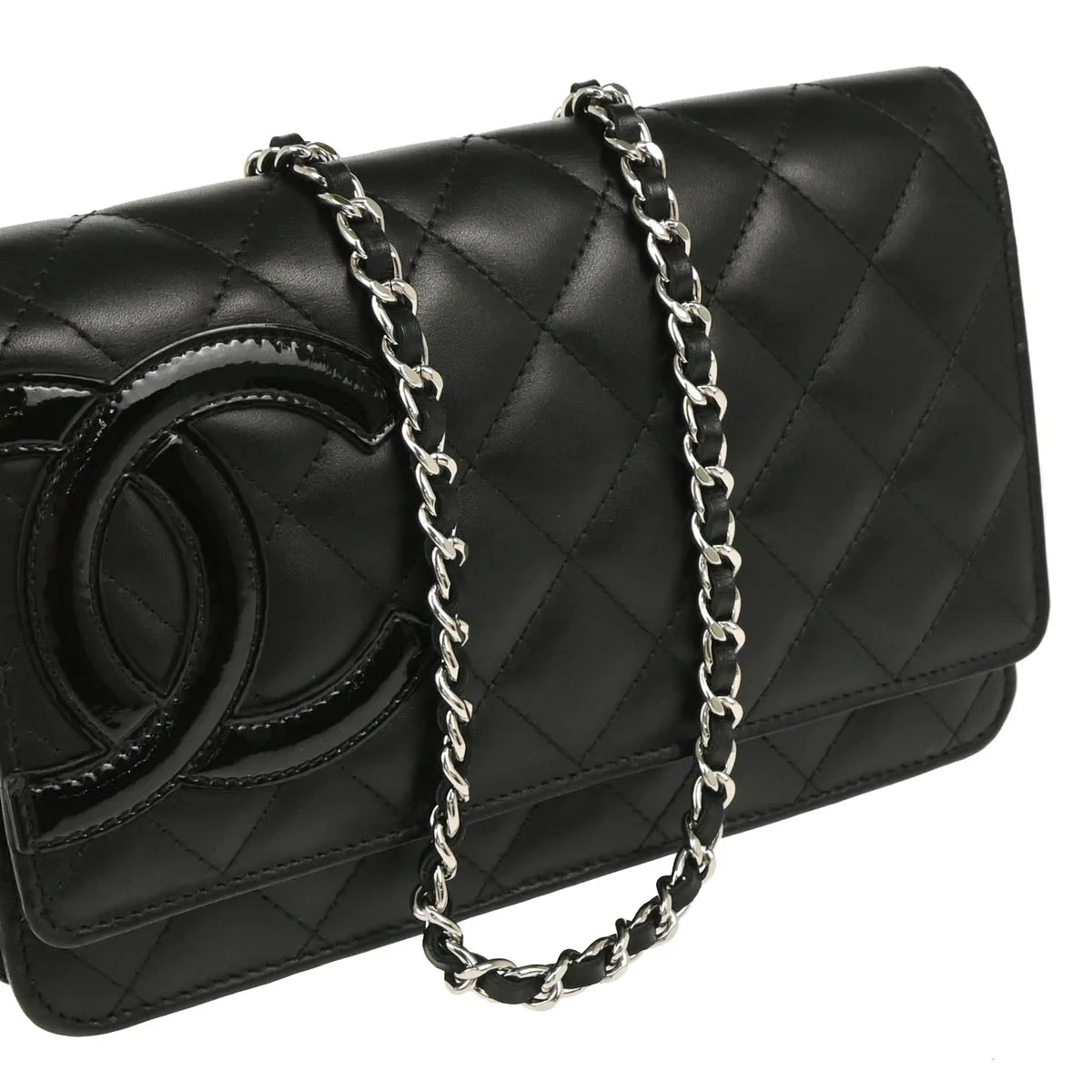 Chanel 2010-2011 Black Calfskin Cambon Ligne WOC - Image 3