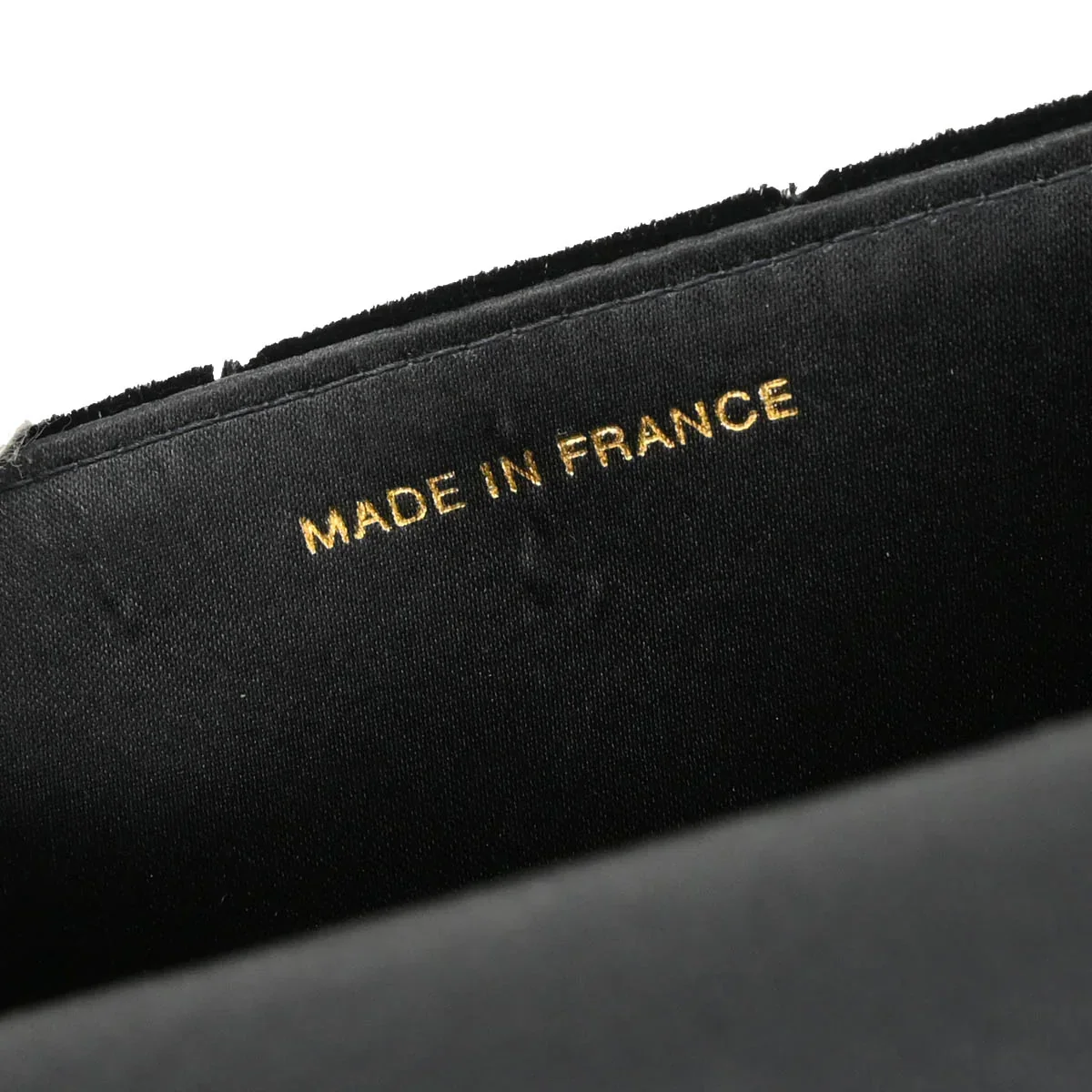 Chanel 1997-1999 Black Velvet Handbag - Image 10