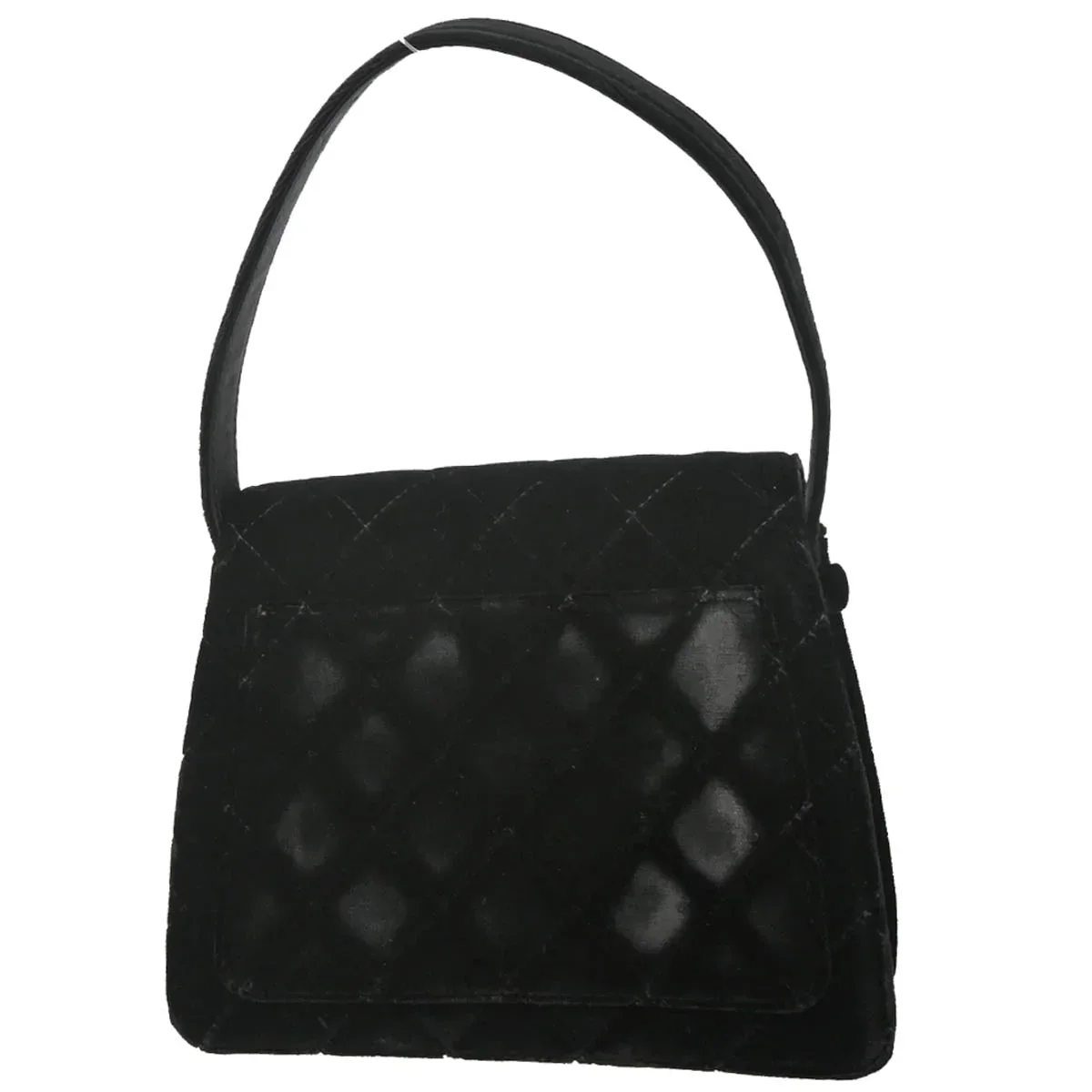 Chanel 1997-1999 Black Velvet Handbag - Image 2