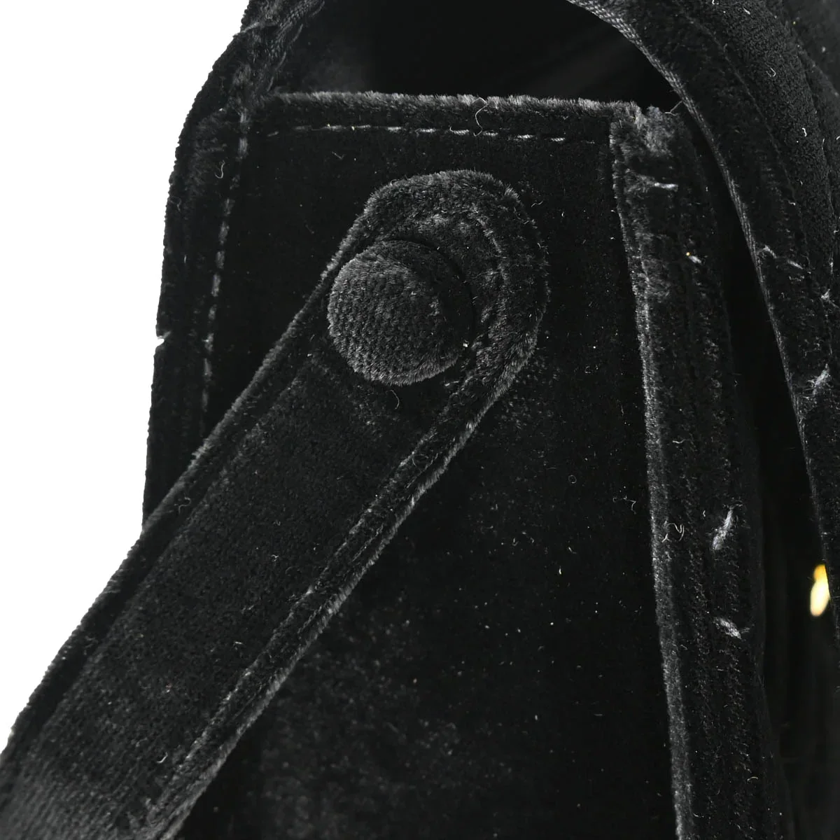 Chanel 1997-1999 Black Velvet Handbag - Image 7