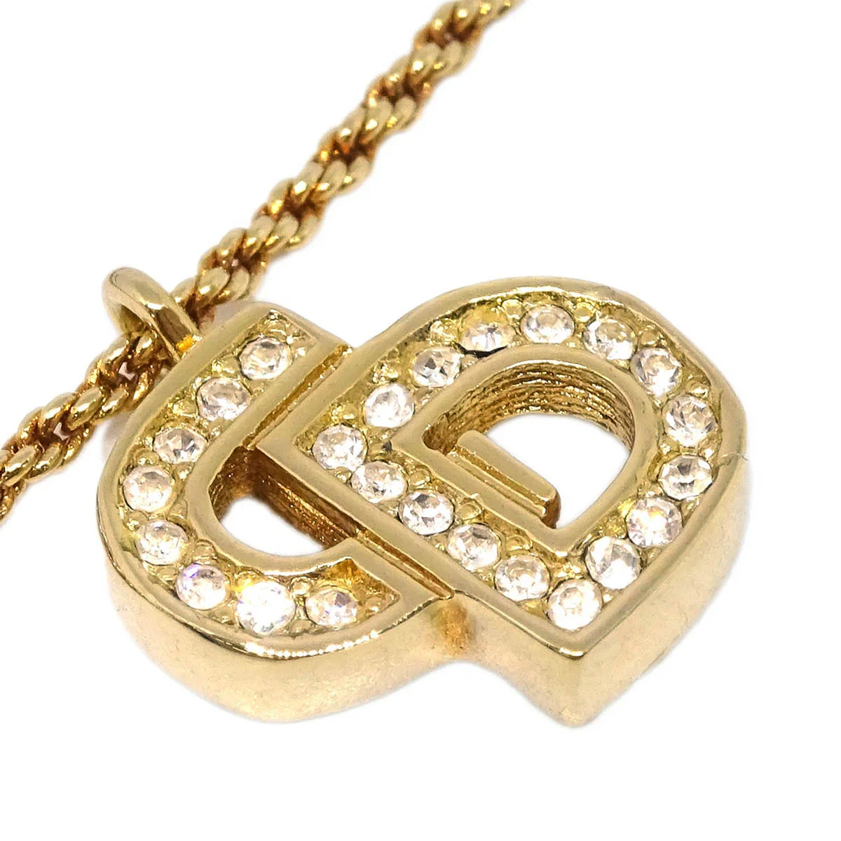 Christian Dior Bracelet Gold Rhinestone - Image 2