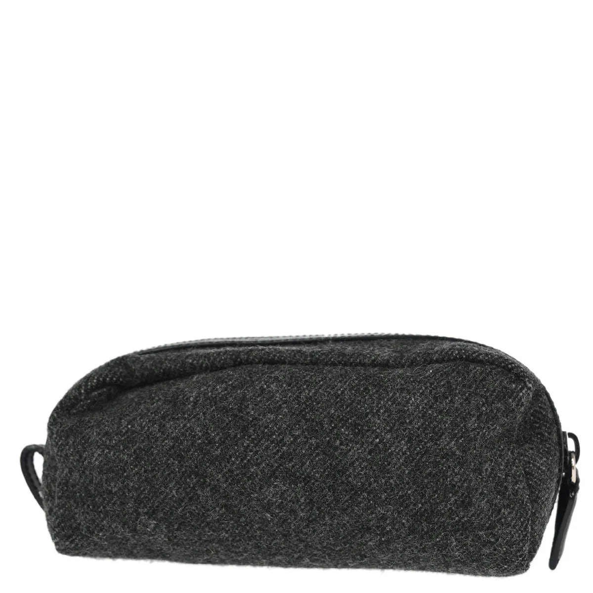 Prada Gray Wool Pouch - Image 2