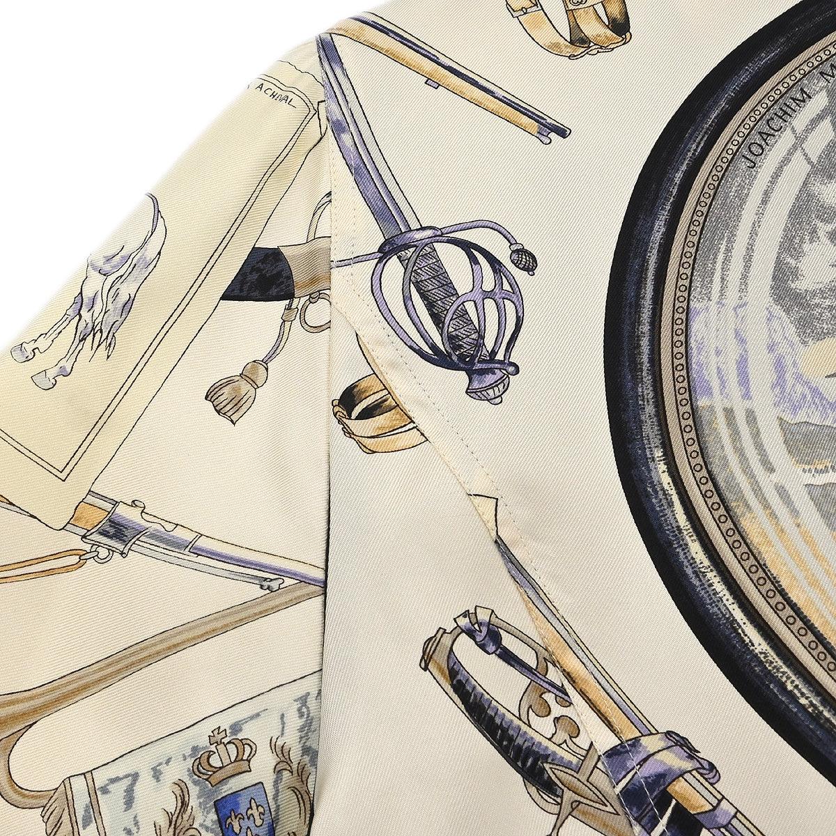 Hermes Short Sleeve Shirt Blouse White #38 - Image 3