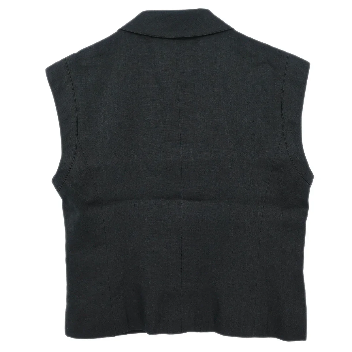 Chanel Sleeveless Vest Jacket Black - Image 2