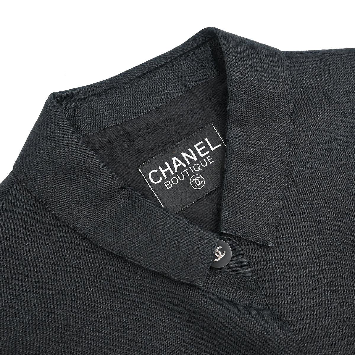 Chanel Sleeveless Vest Jacket Black - Image 6