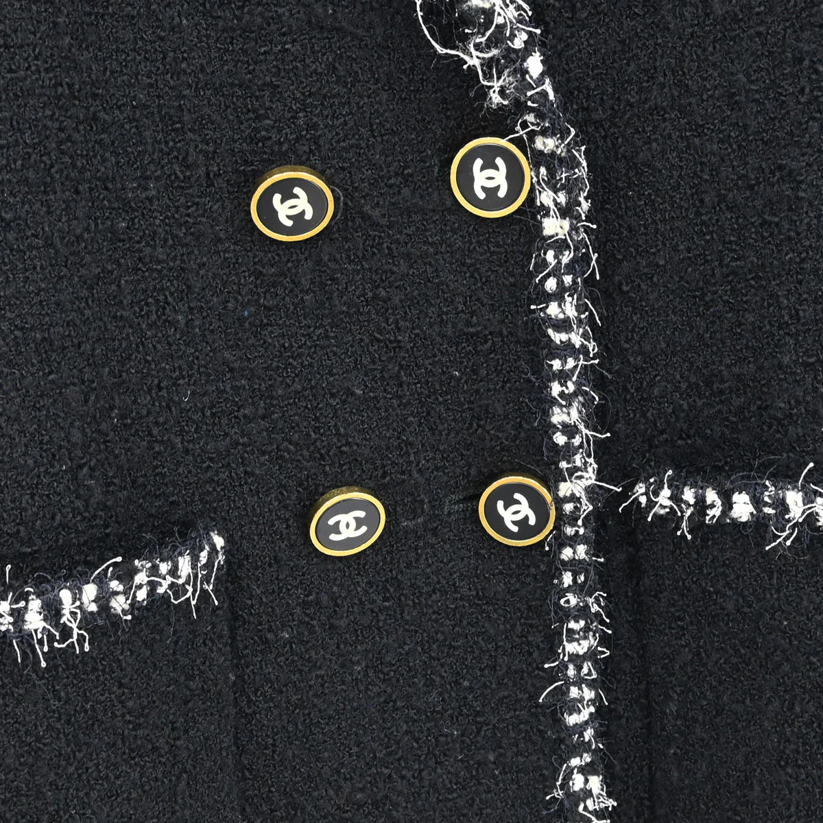 Chanel Double Breasted Jacket Black - Image 4
