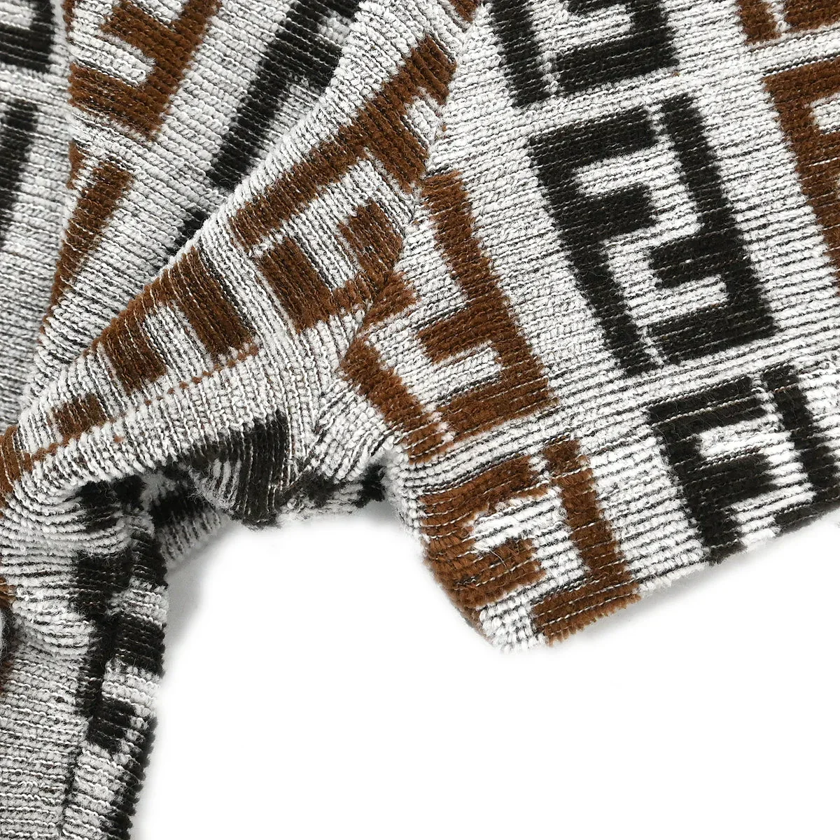 Fendi Short Sleeve Top Zucca Gray #40 - Image 4