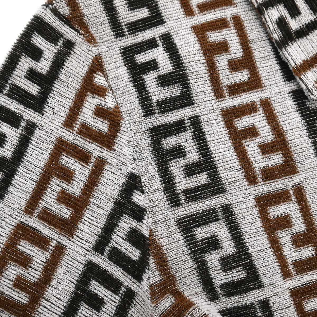 Fendi Short Sleeve Top Zucca Gray #40 - Image 6
