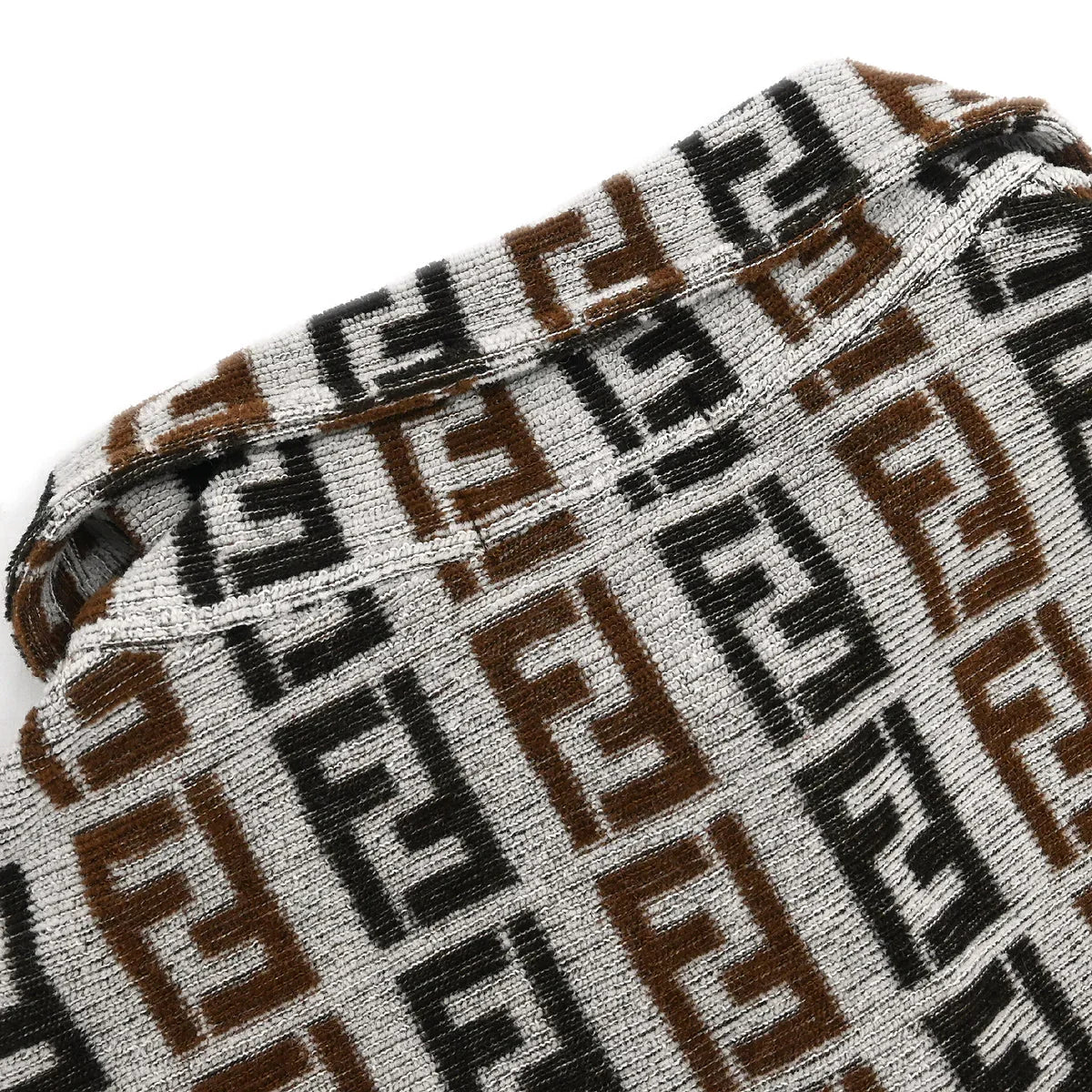 Fendi Short Sleeve Top Zucca Gray #40 - Image 7