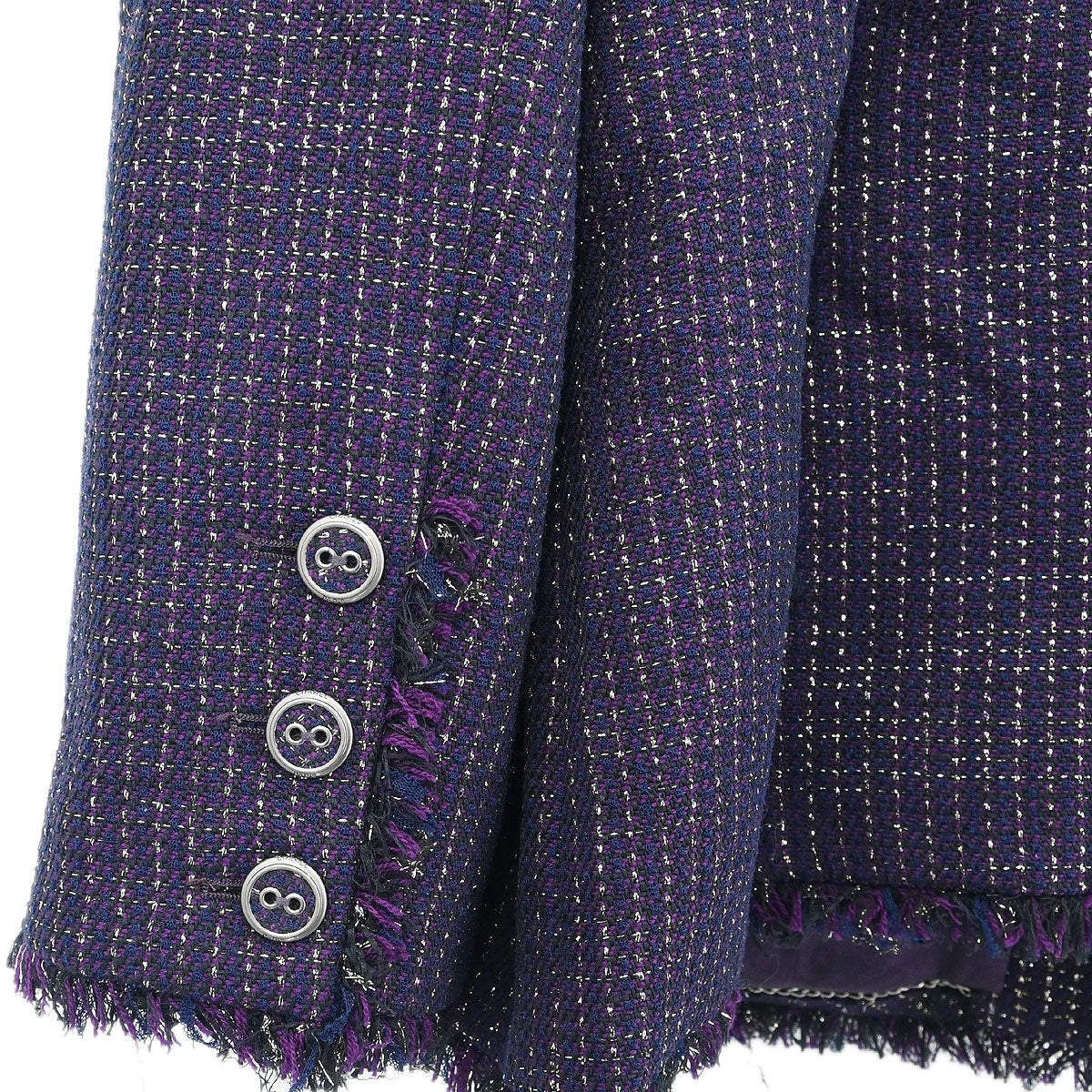 Chanel Double Breasted Jacket Navy #46 - Image 3