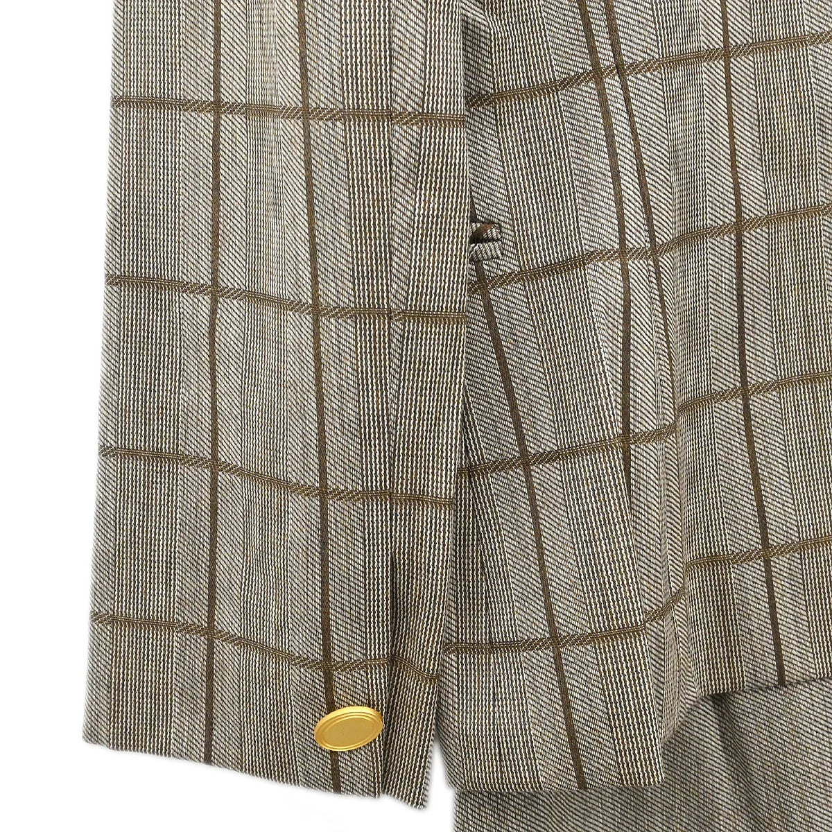 Christian Dior Setup Suit Jacket Skirt Brown #9 - Image 3