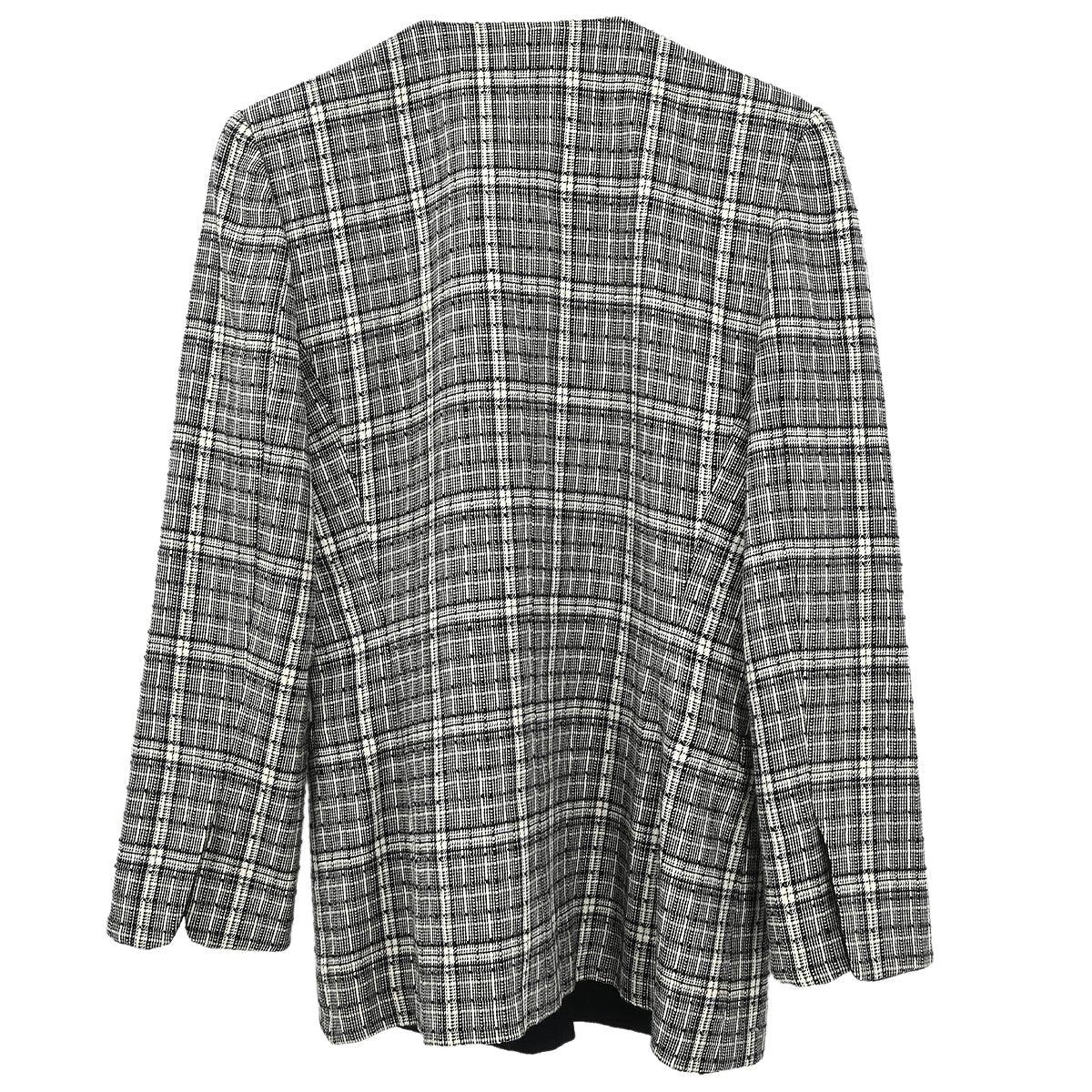 Christian Dior Single Breasted Collarless Jacket Gray - Image 2