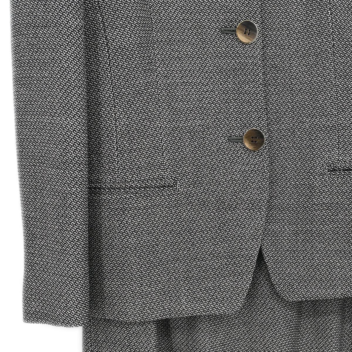 Burberrys Setup Suit Jacket Skirt Gray #9 - Image 4