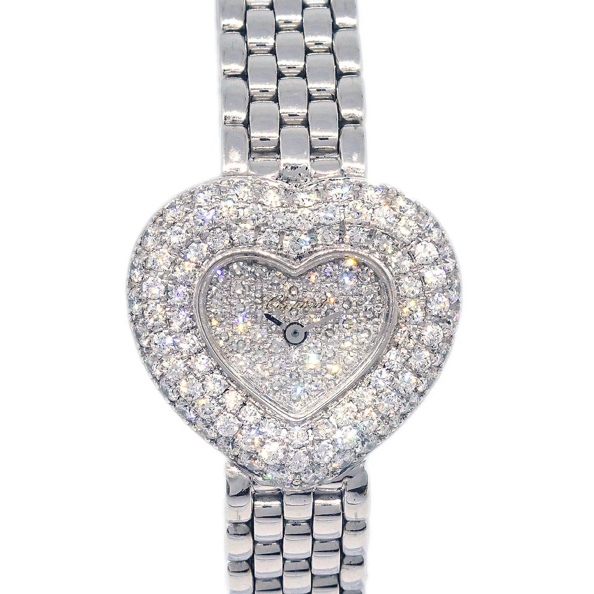 Chopard Ref.10/5789 WG Heart Diamond Quartz Watch 18KWG