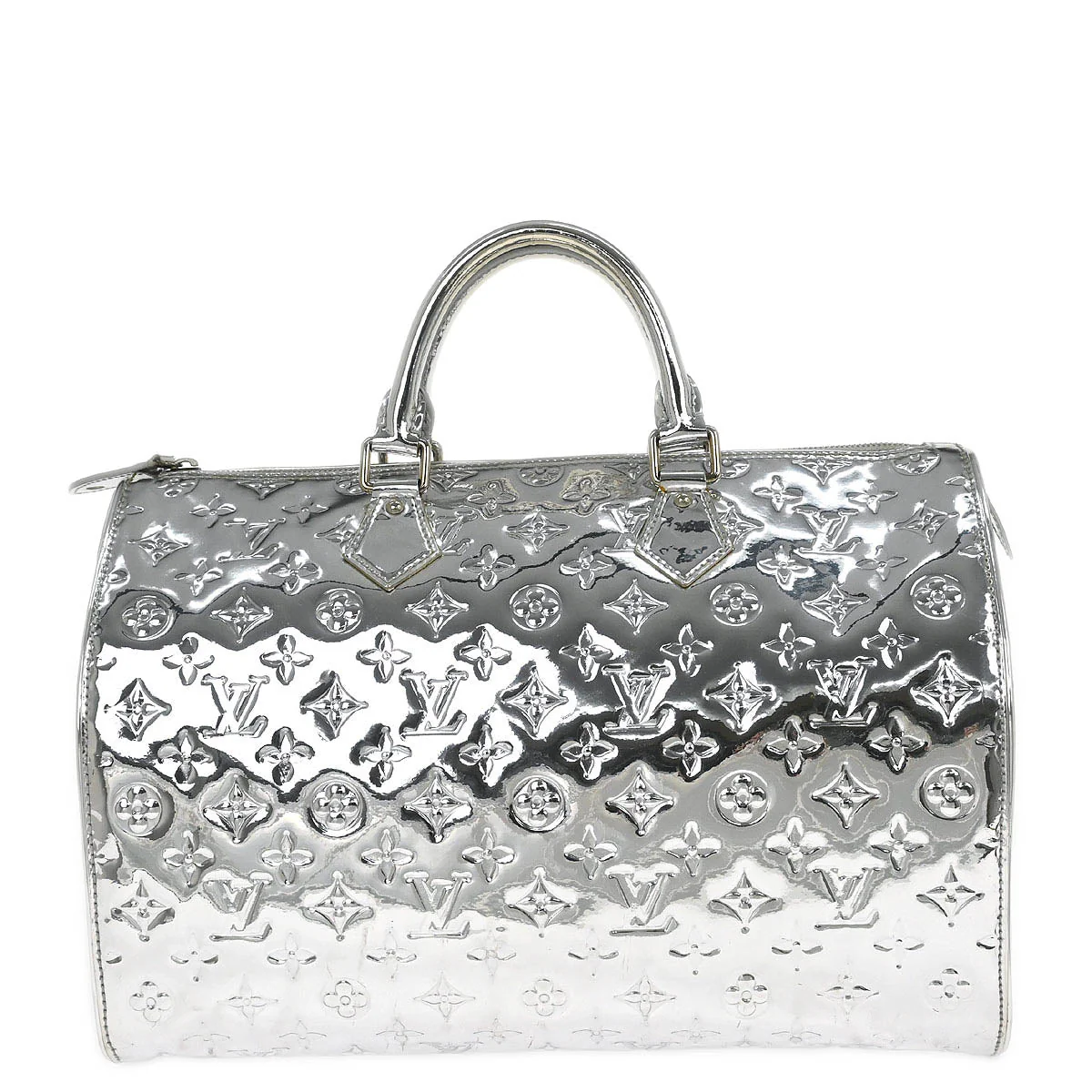 Louis Vuitton Silver Monogram Miroir Speedy 35 Handbag M95271 - Image 2