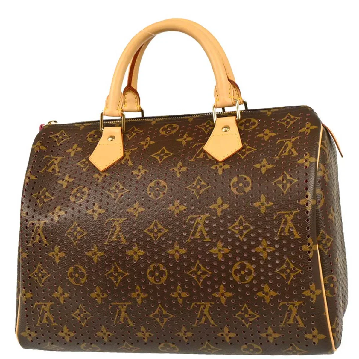 Louis Vuitton 2006 Pink Monogram Perfo Speedy 30 Handbag M95180 - Image 2