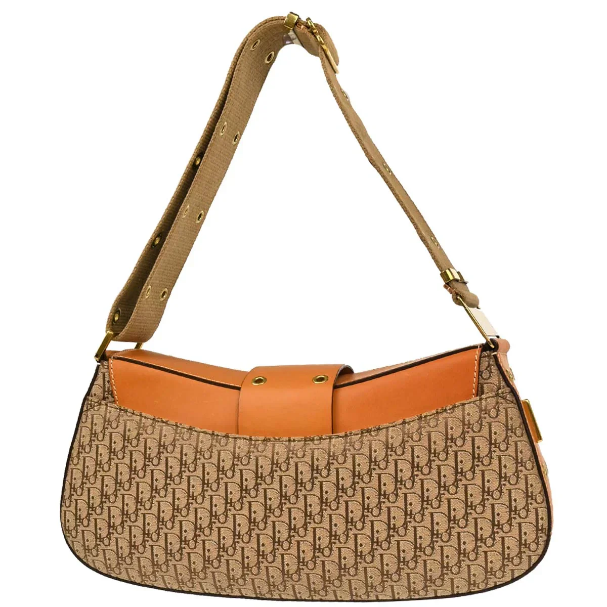 Christian Dior 2002 Brown Trotter Street Chic Columbus Shoulder Bag - Image 2