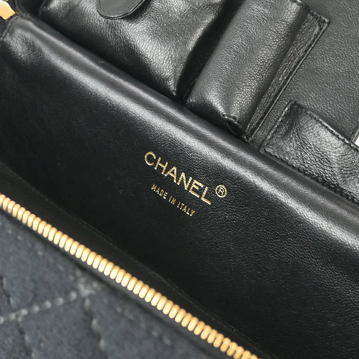 Chanel Black Woo Wild Stitch Vanity Handbag - Image 7