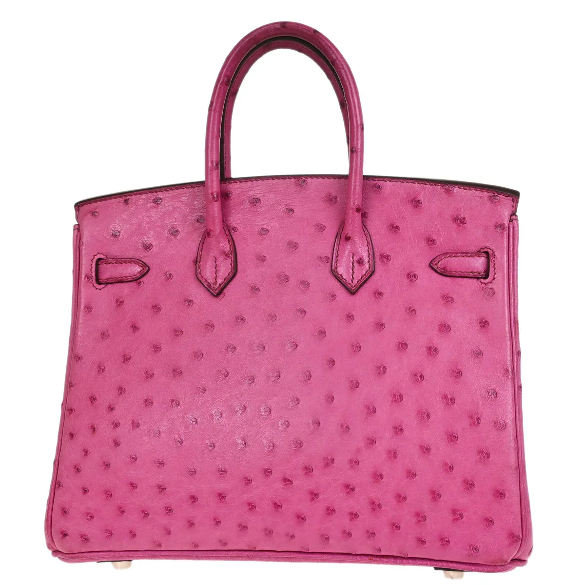 Hermes * Fuschia Pink Ostrich Birkin 25 Handbag - Image 2