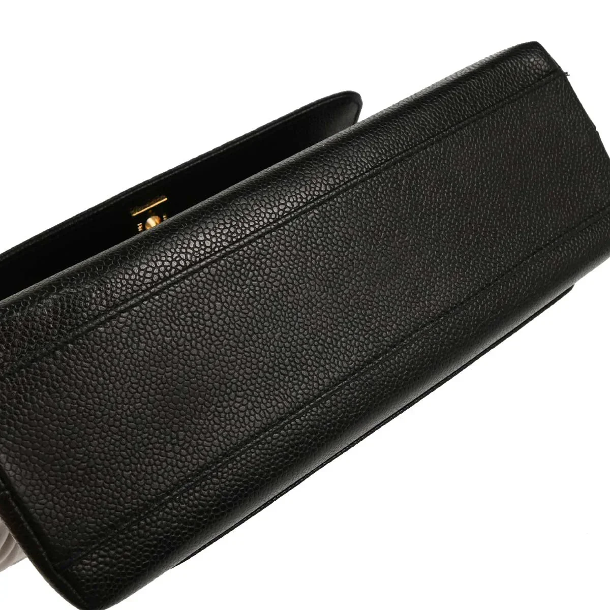 Chanel 1997-1999 Black Caviar Kelly Handbag - Image 5