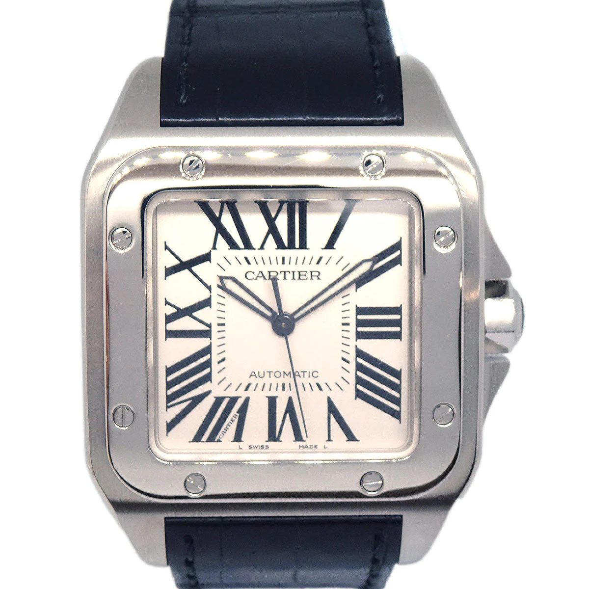 Cartier * Santos 100 Ref.W20132X8 Quartz Watch SS