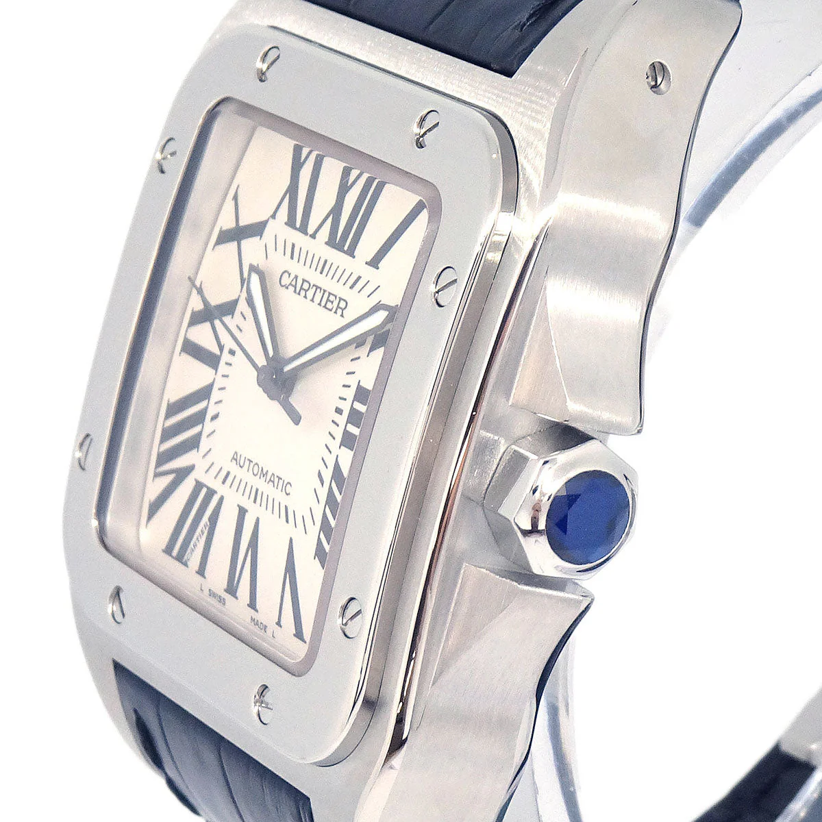 Cartier * Santos 100 Ref.W20132X8 Quartz Watch SS - Image 3