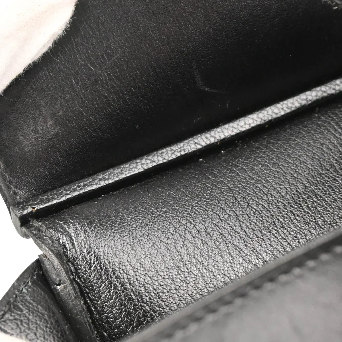 Hermes 1997 Black Box Calf Haut a Courroies 32 Handbag - Image 9