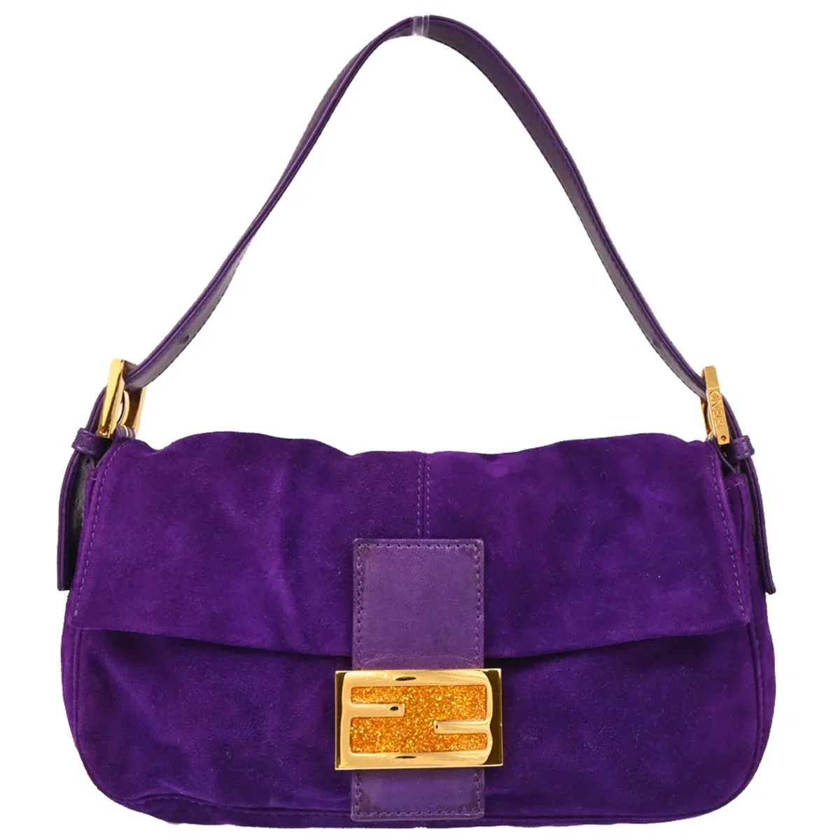 Fendi 2009 Suede Baguette Handbag - Image 2