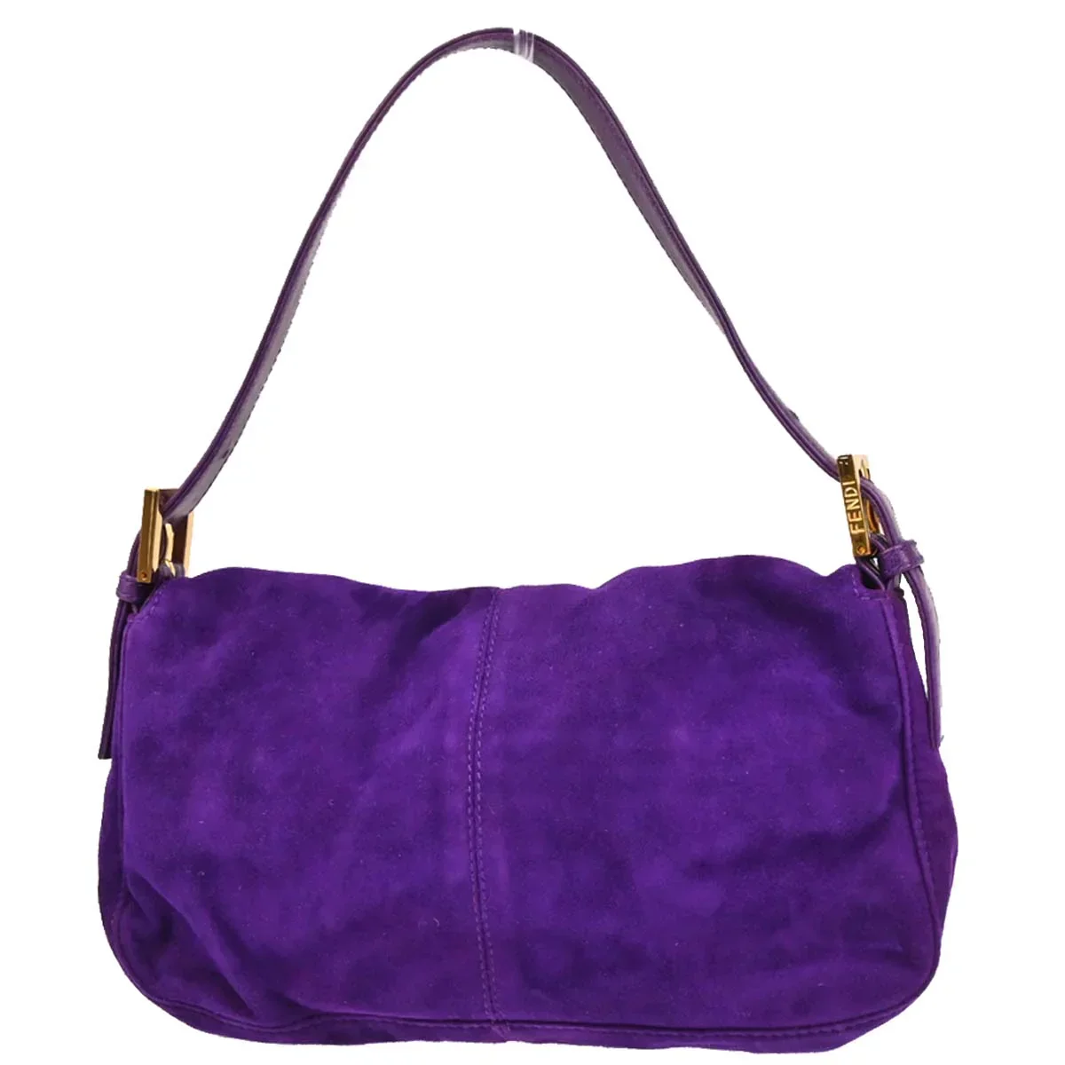 Fendi 2009 Suede Baguette Handbag - Image 3